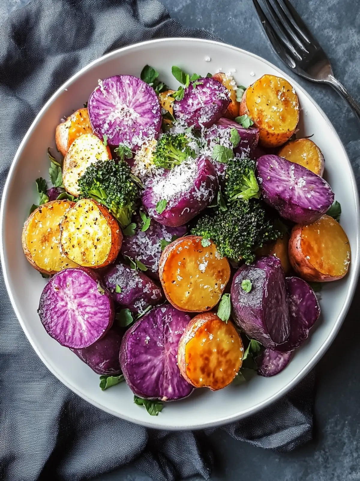 Gerösteter Rosenkohl & Süßkartoffeln: Gesund und köstlich genießen 5 Gerösteter Rosenkohl & Süßkartoffeln