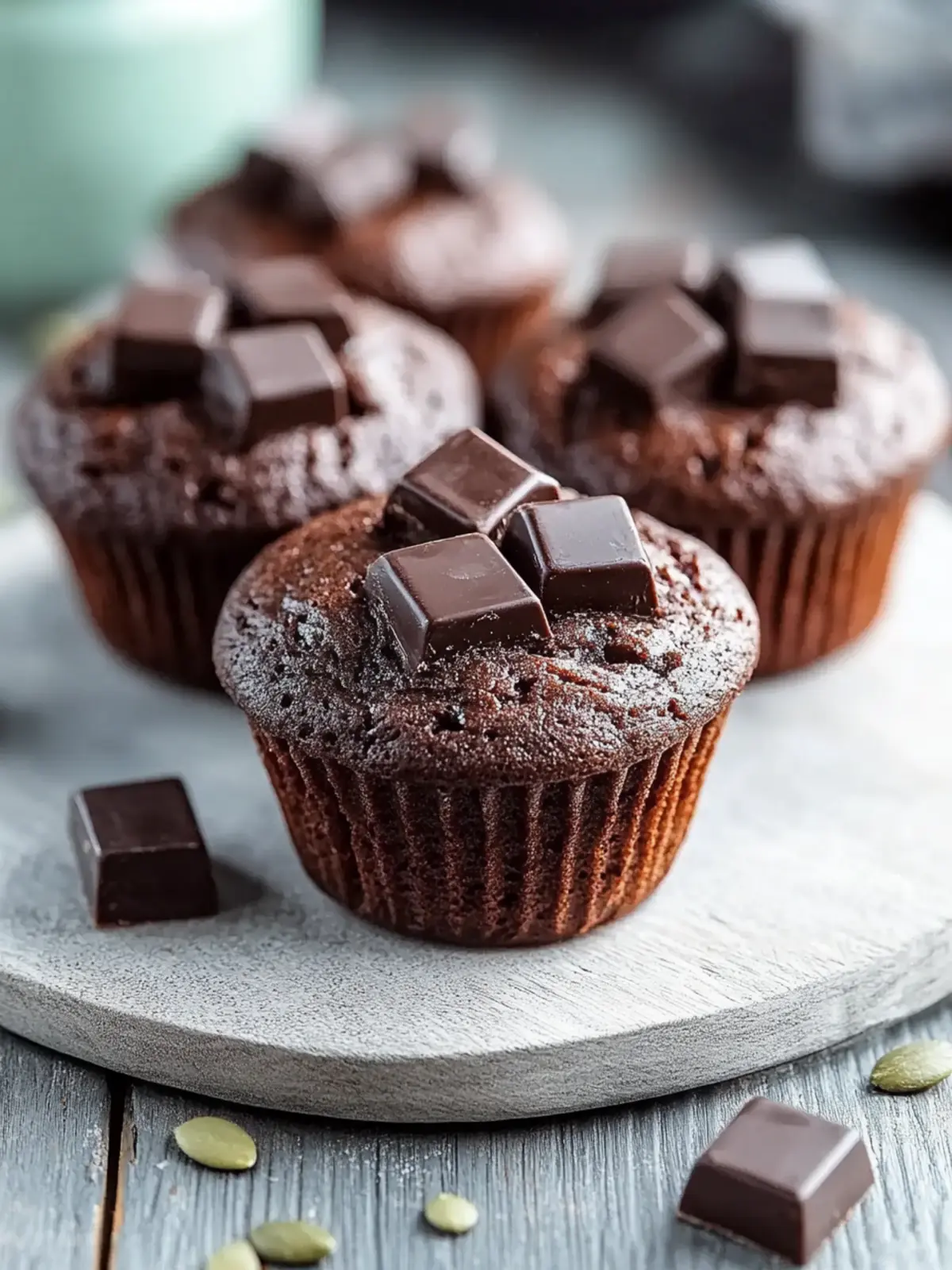 Saftige Schokoladenmuffins mit Öl - Perfekt für jeden Anlass 5 Feuchte Schokoladenmuffins mit Öl