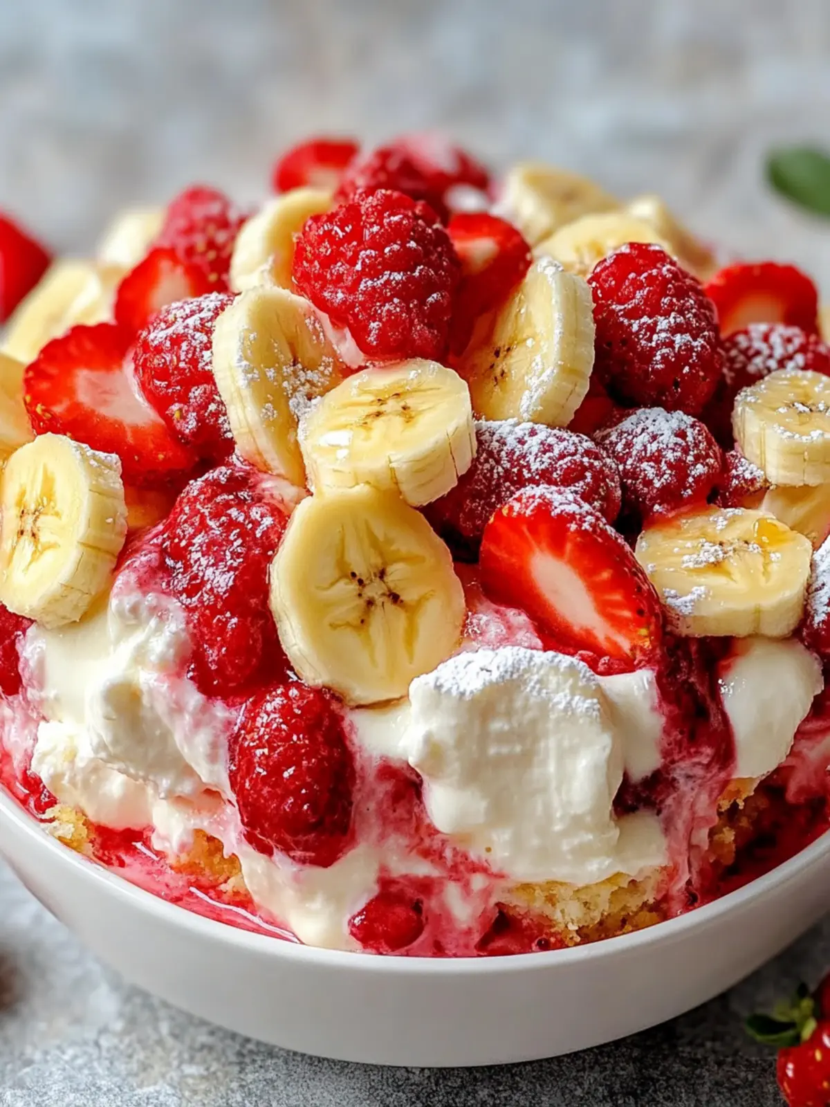 Erdbeer-Banane-Käsekuchen-Salat: Cremig-frischer Genuss pur 5 Erdbeer-Banane-Käsekuchen-Salat