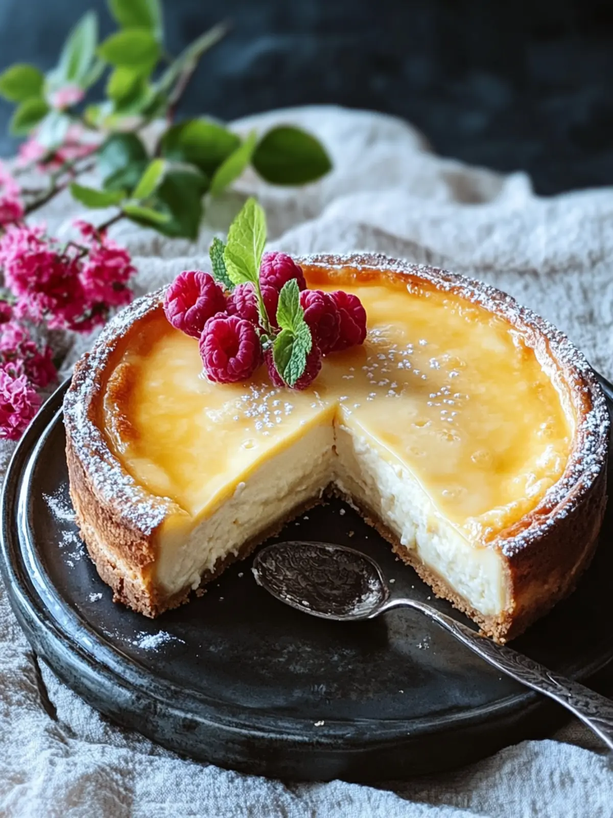 Kruste loser Käsekuchen