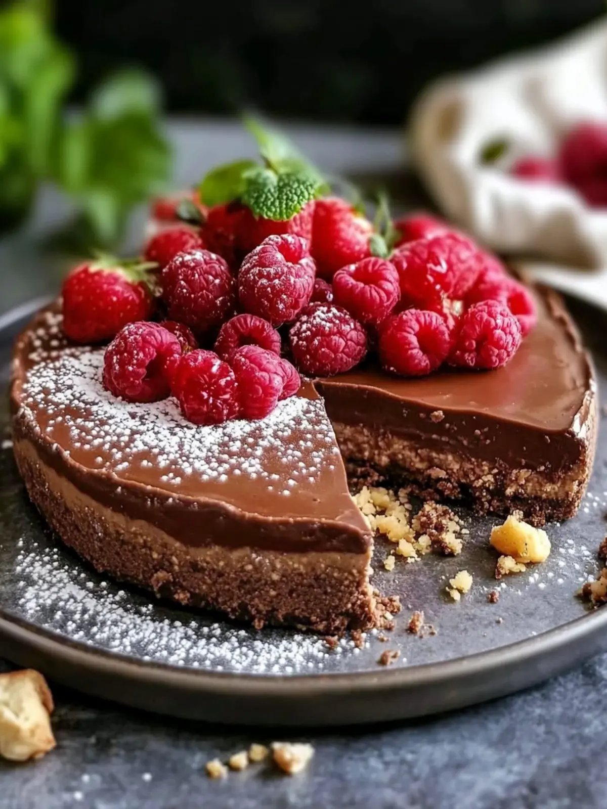 Genieße diesen cremigen Nutella-Käsekuchen ohne Backen 4 Nutella-Käsekuchen ohne Backen