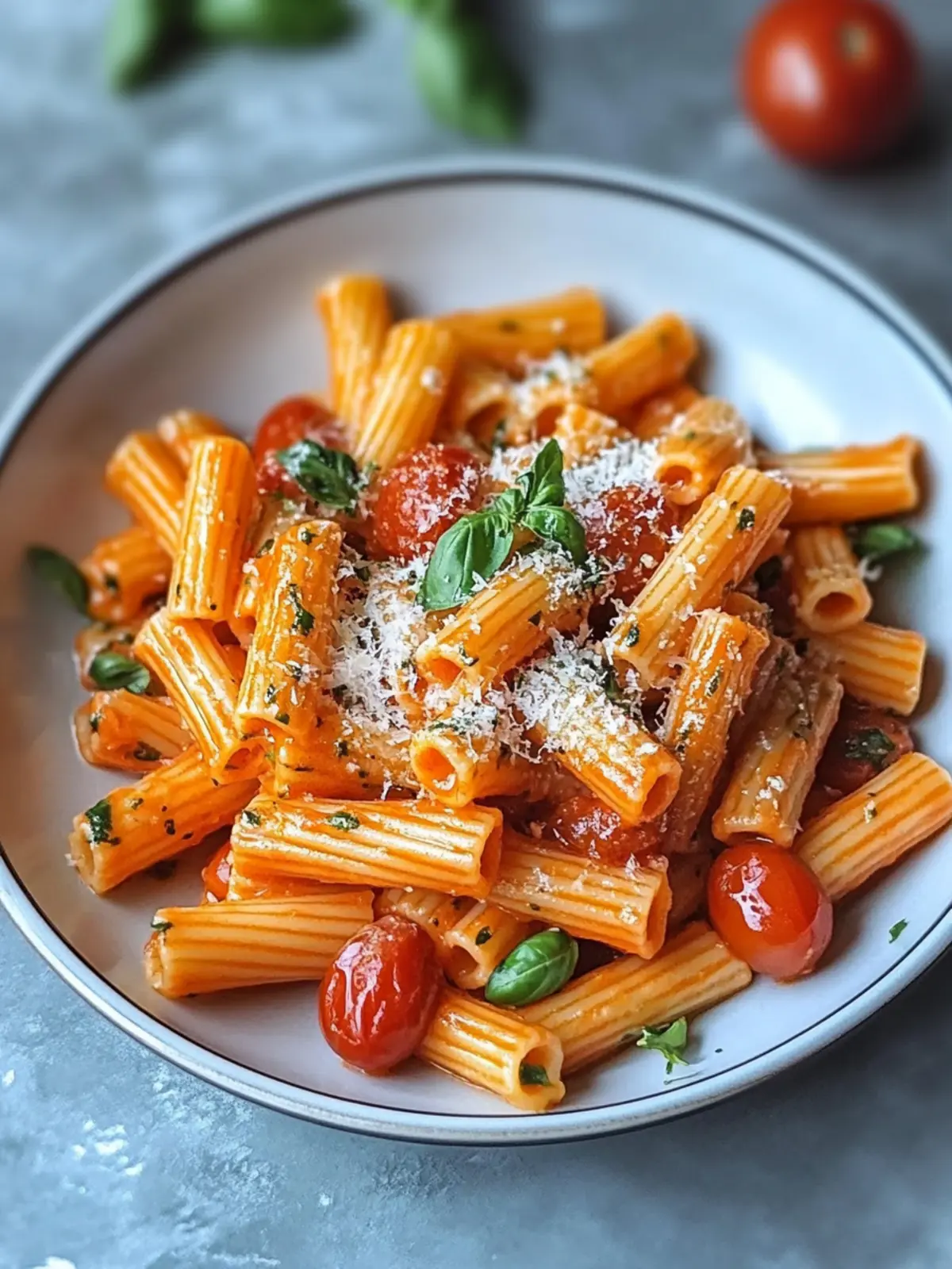 Tomaten- und Knoblauchpasta für ein schnelles, leckeres Abendessen 5 Tomaten- und Knoblauchpasta für ein schnelles Abendessen