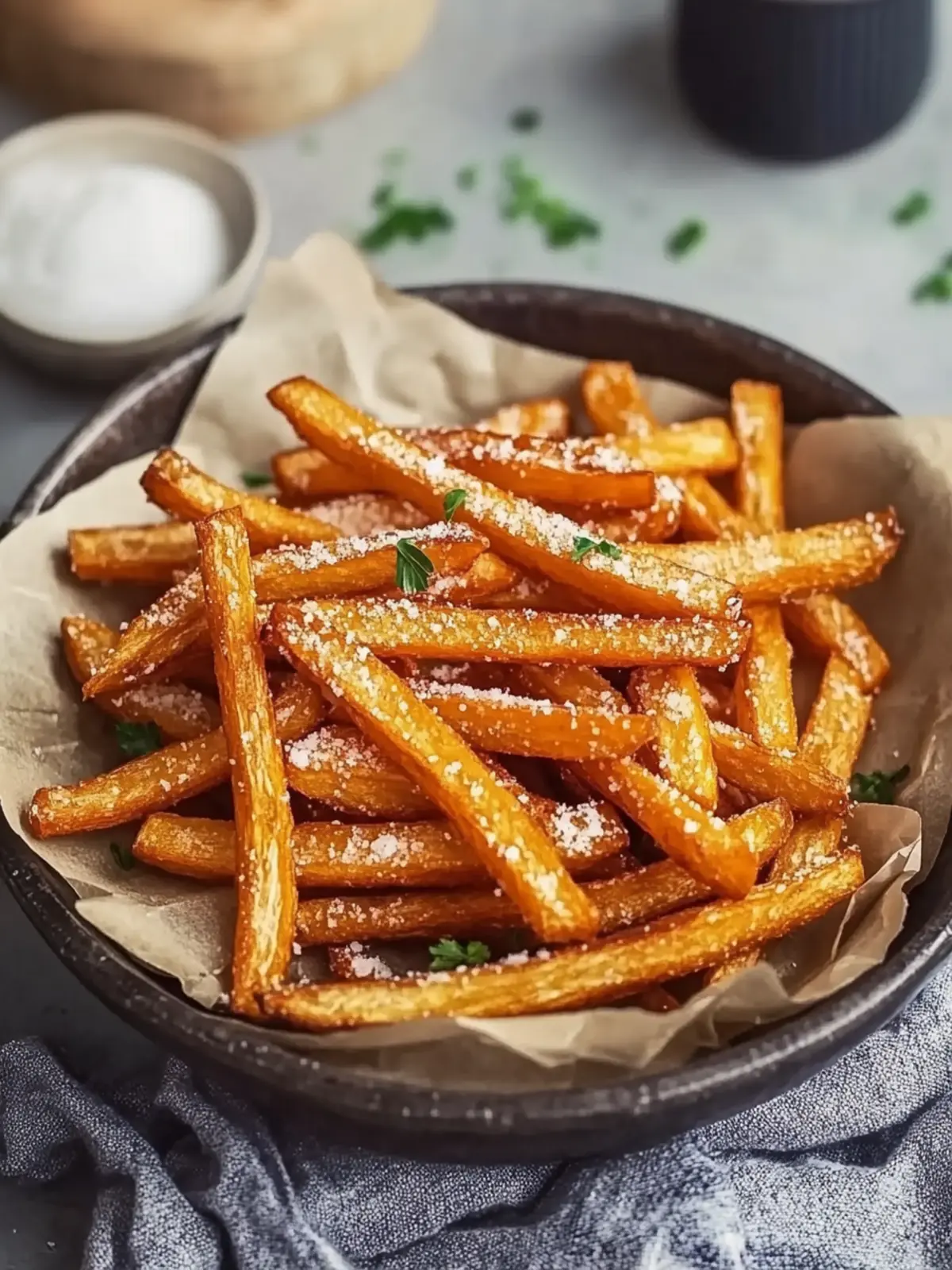 Die besten Süßkartoffelpommes aus der Heißluftfritteuse – Knusprig gut! 3 Die besten Süßkartoffelpommes aus der Heißluftfritteuse