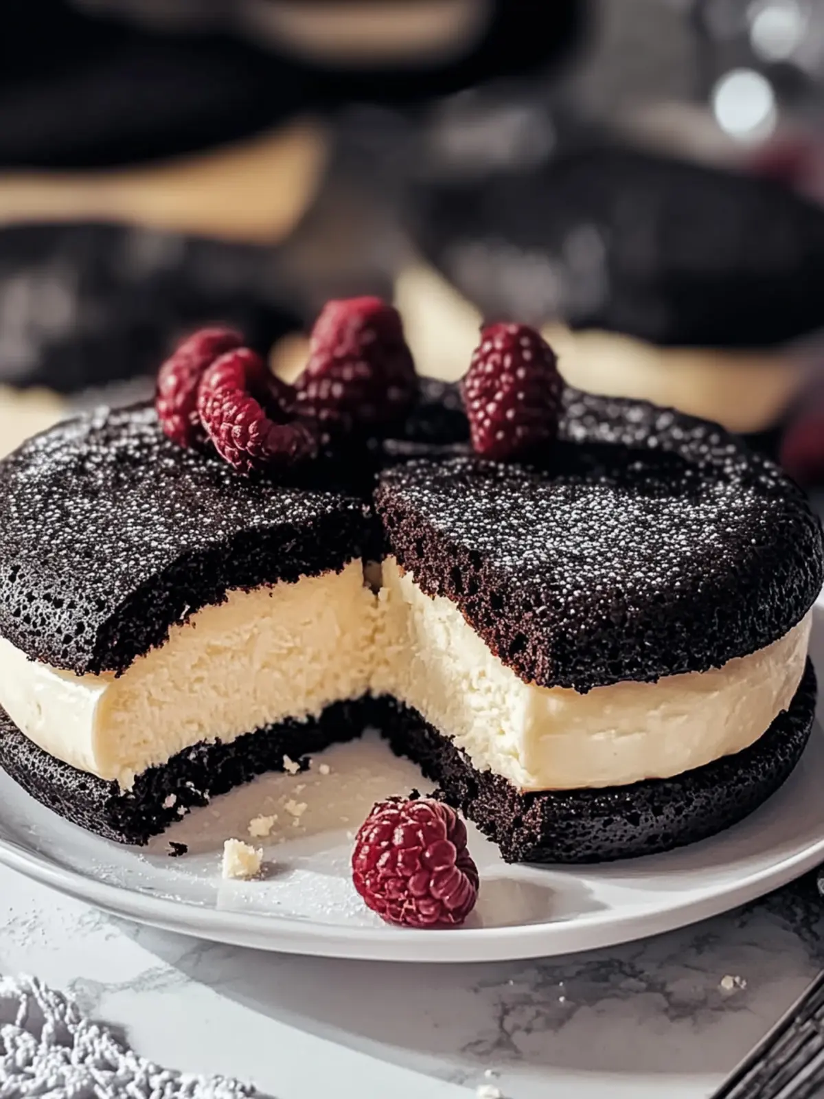 Schwarze Samt Käsekuchen Kekse: Der perfekte Halloween Genuss 2 Schwarze Samt Käsekuchen Kekse