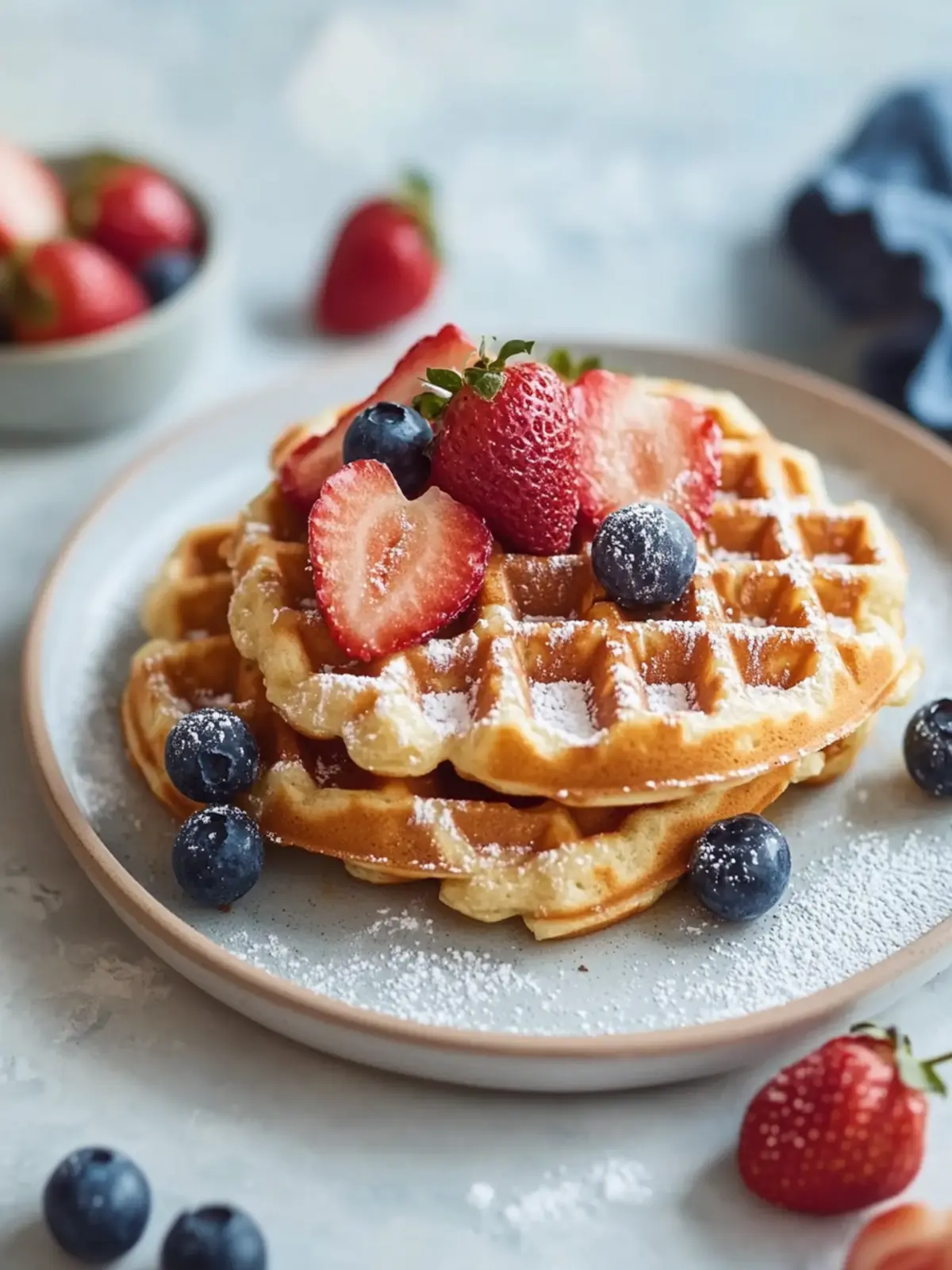 Glutenfreie Hüttenkäsewaffeln mit Hafer: Proteinreicher Genuss 3 Glutenfreie Hüttenkäsewaffeln mit Hafer