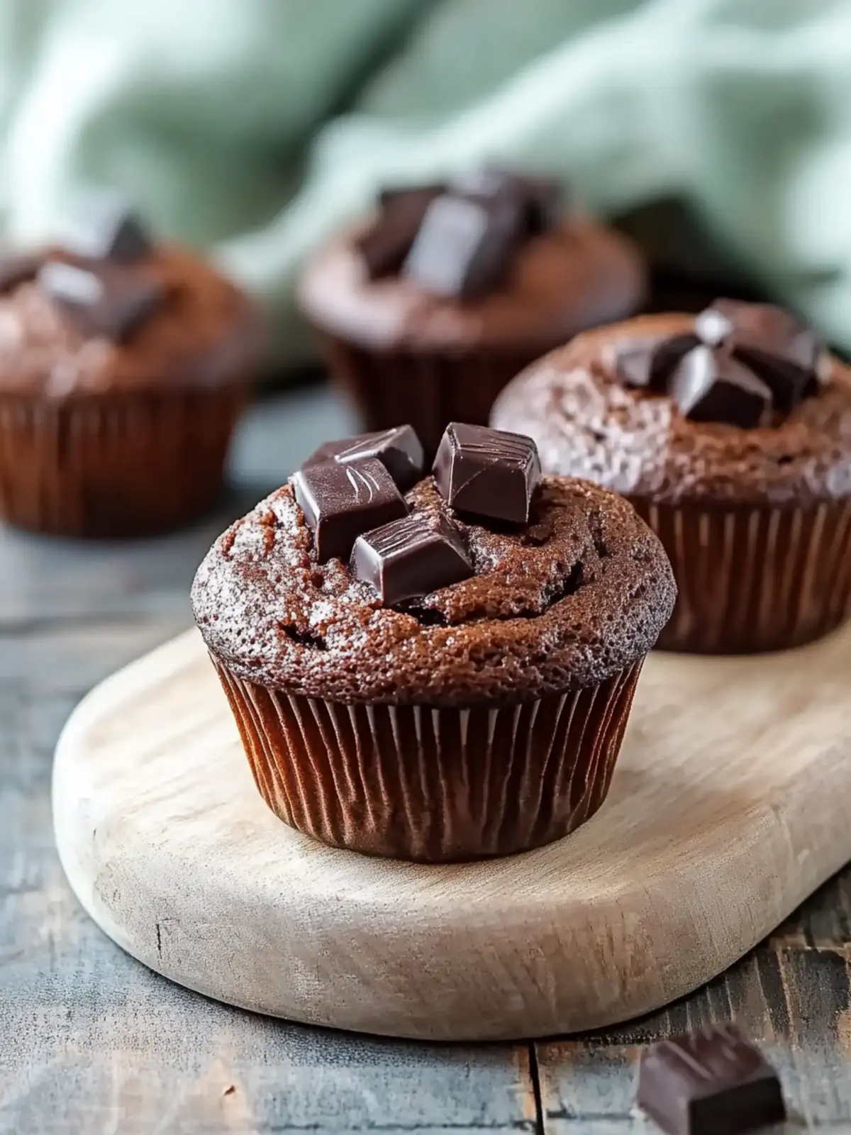 Saftige Schokoladenmuffins mit Öl - Perfekt für jeden Anlass 4 Feuchte Schokoladenmuffins mit Öl