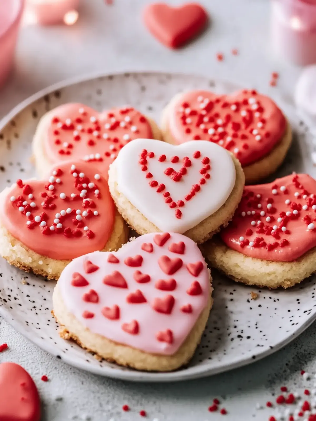 Valentinstag Zuckerkekse mit rotem Royal-Icing für Herzensköche 2 Valentinstag Zuckerkekse mit rotem Royal-Icing