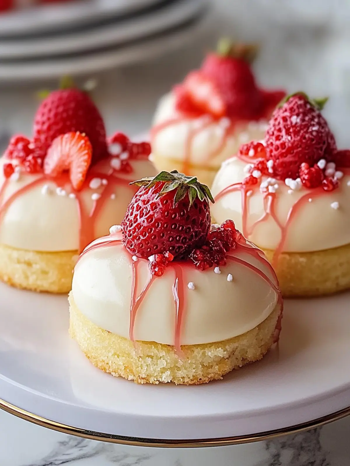 Erdbeerkäsekuchen-Trüffelballen ganz schnell und einfach genießen 5 Erdbeerkäsekuchen-Trüffelballen