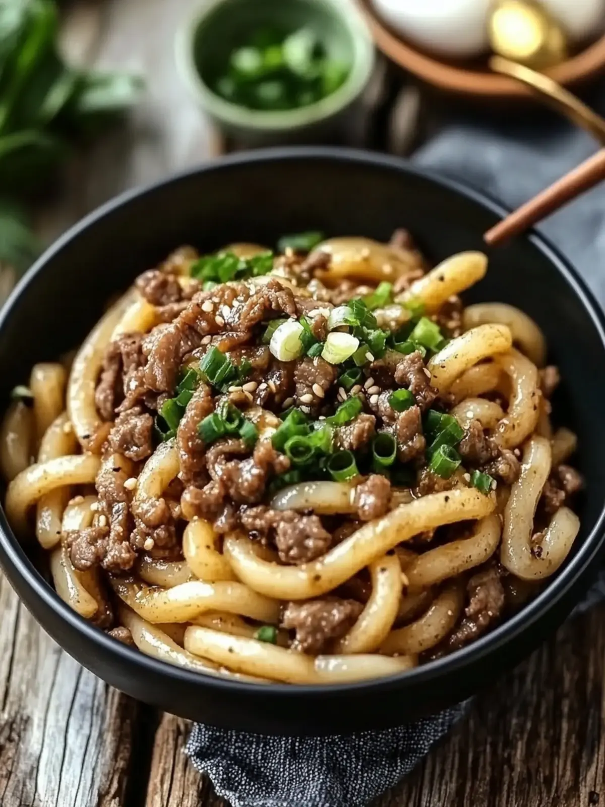 Bulgogi Rindfleisch Udon Pfannengericht – Blitzschnell köstlich 2 Bulgogi Rindfleisch Udon Pfannengericht
