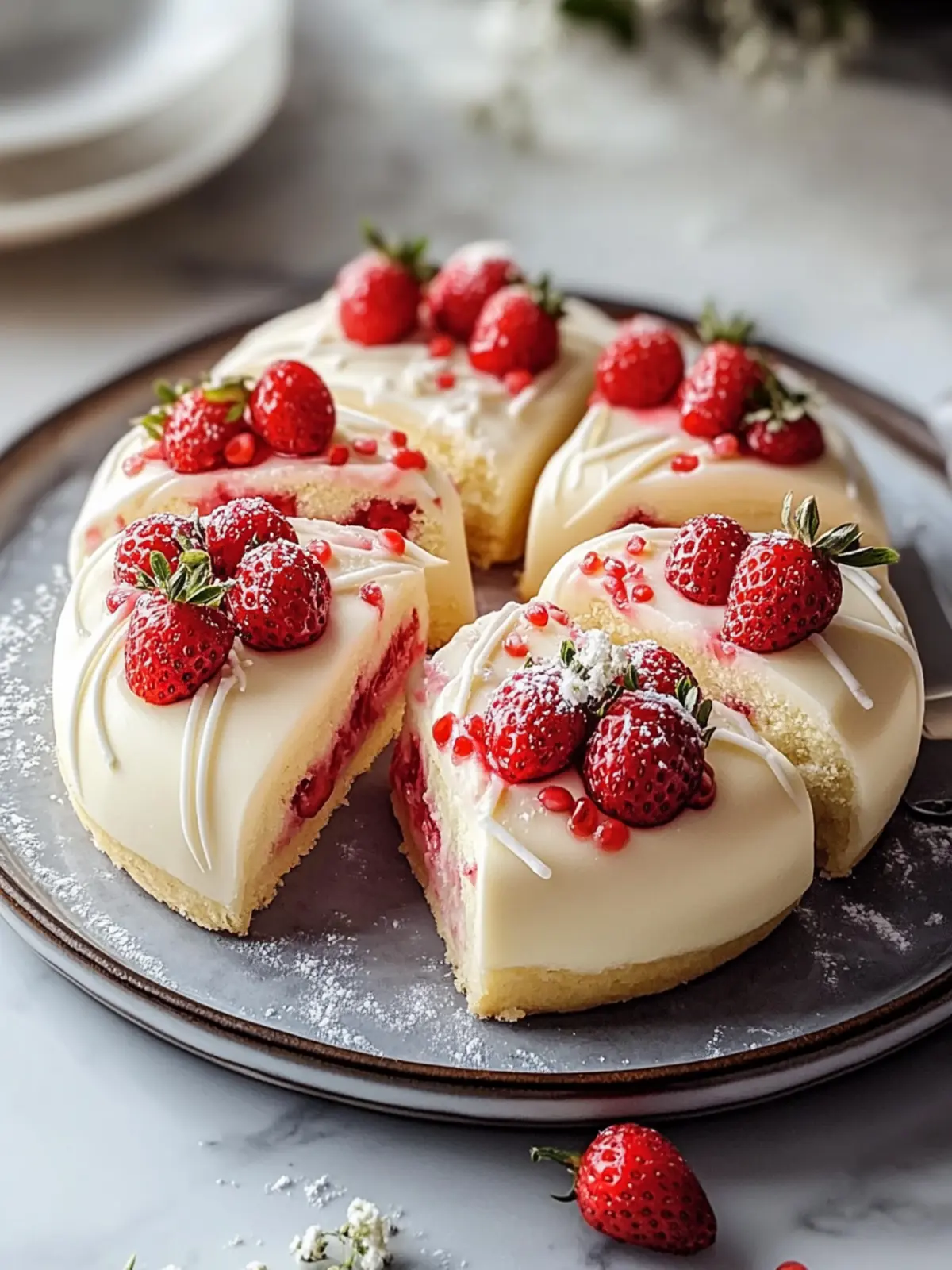 Erdbeerkäsekuchen-Trüffelballen ganz schnell und einfach genießen 3 Erdbeerkäsekuchen-Trüffelballen