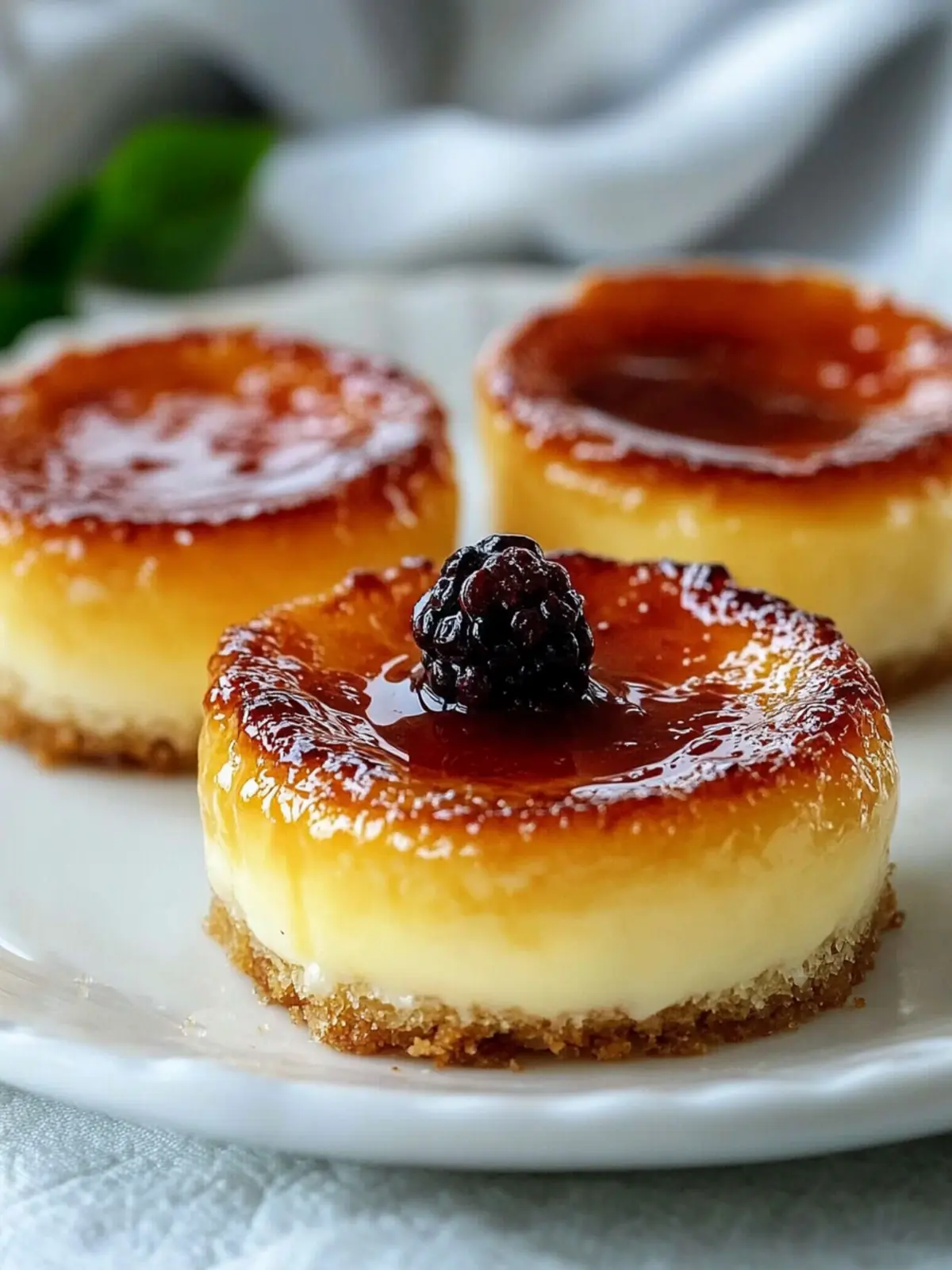 Mini Crème Brûlée Käsekuchen – Genuss in jedem Bissen 5 Mini Crème Brûlée Käsekuchen
