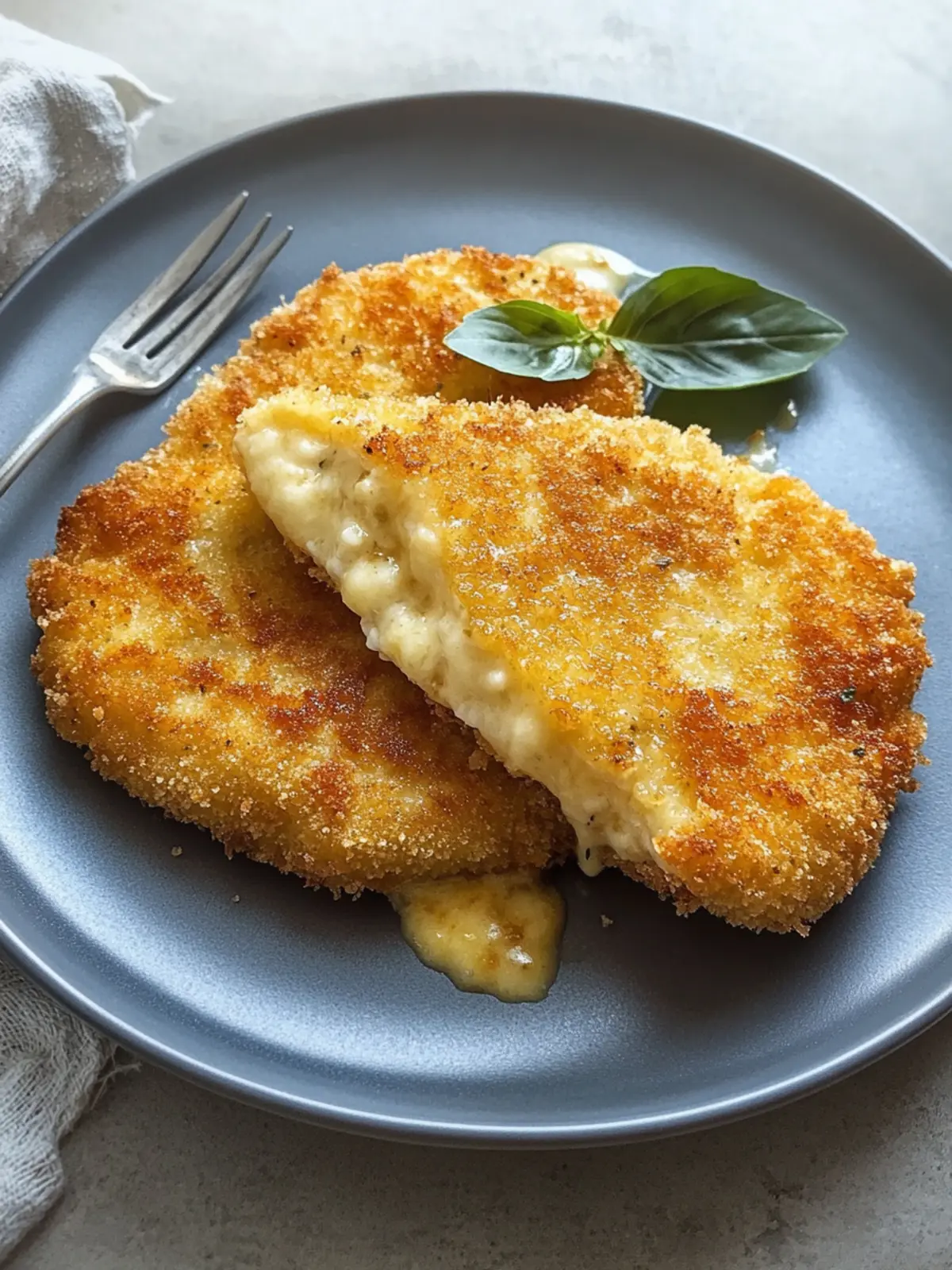 Krosse Vegetarische Schnitzel mit Käse im OptiGrill zubereiten 2 Vegetarischer Schnitzel mit Käse