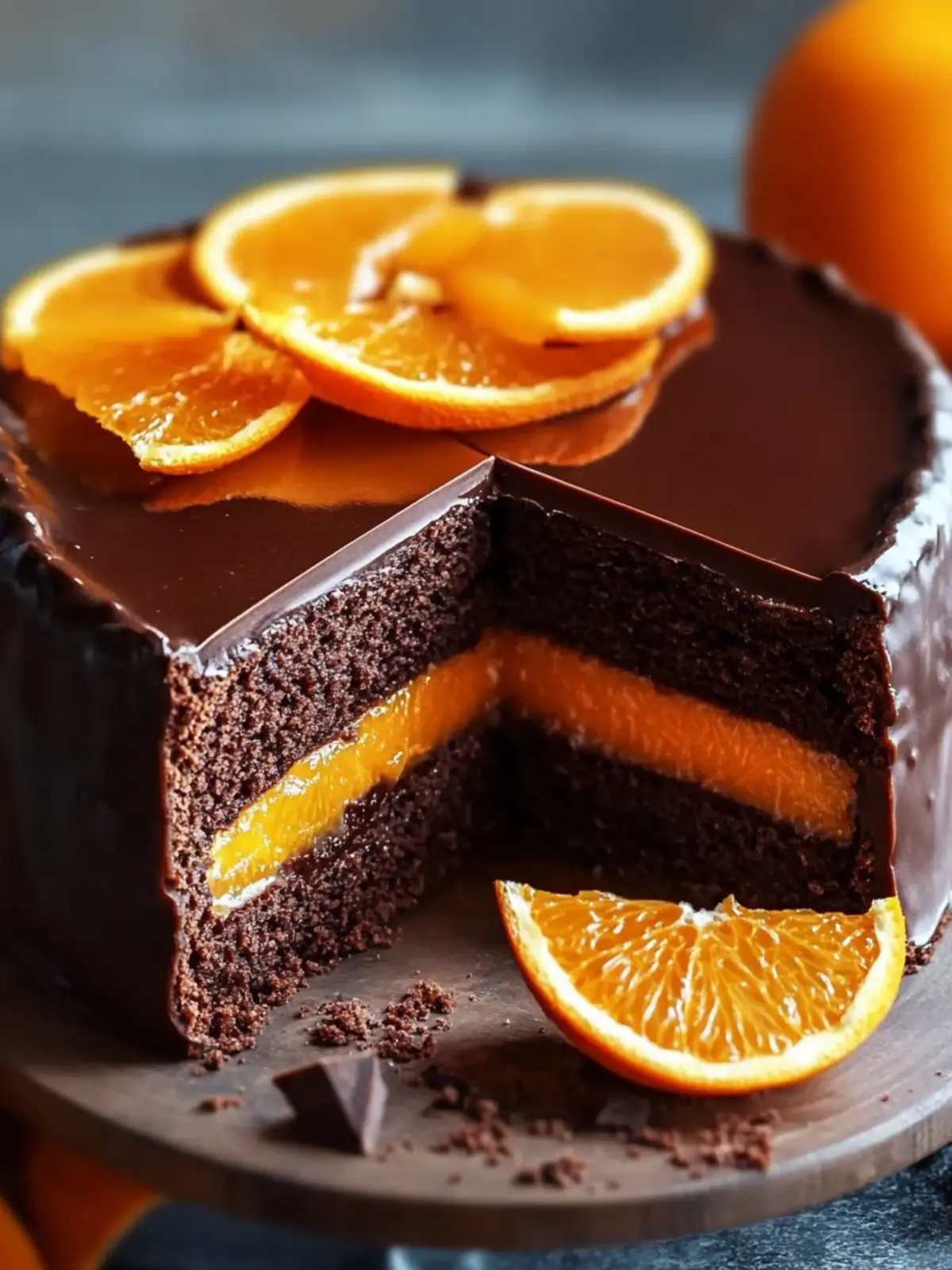 Schokoladen-Orange-Schichtkuchen mit Ganache: Freude für jeden Biss 5 Schokoladen-Orange-Schichtkuchen mit Ganache