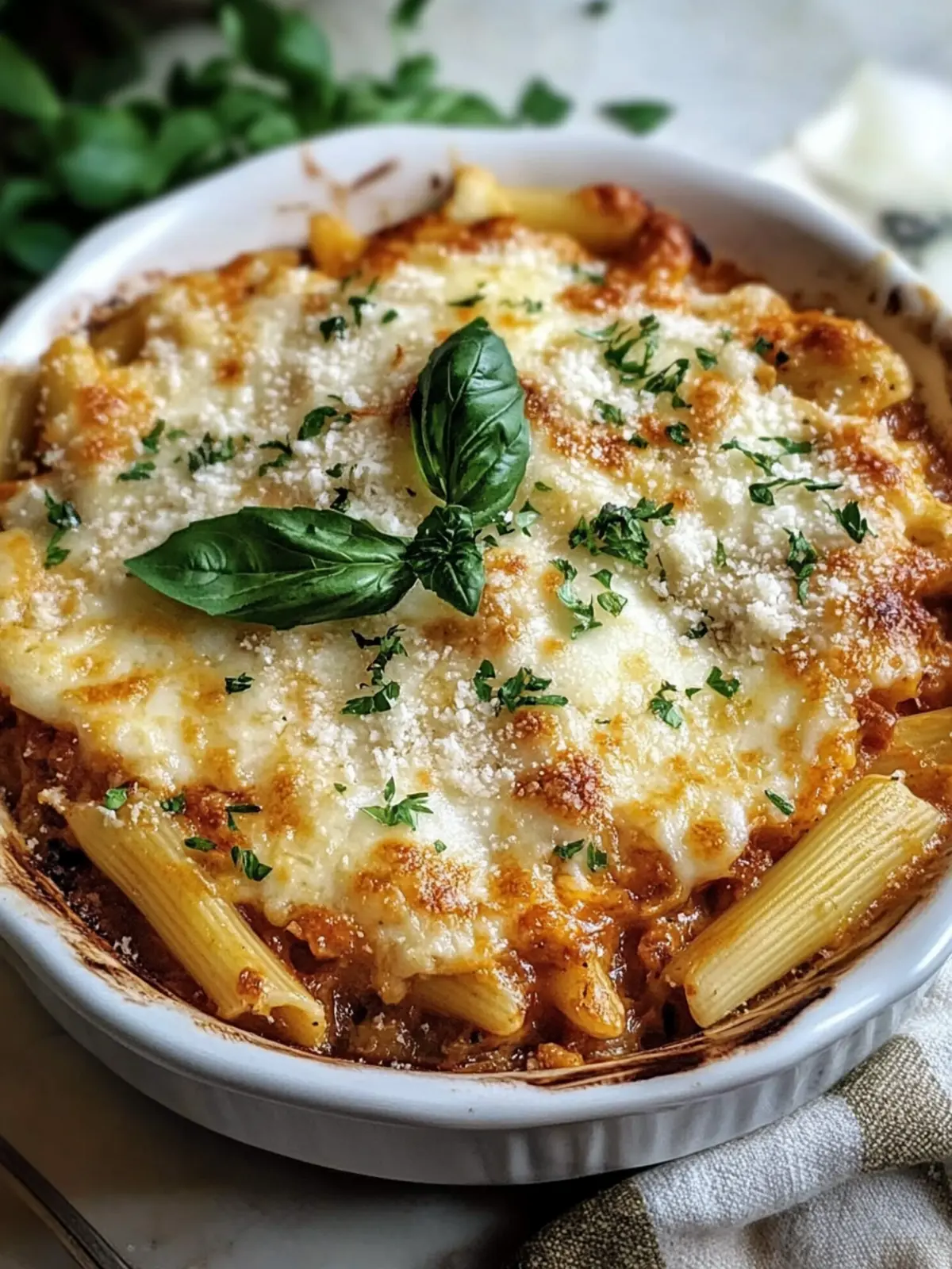 Dump-und-Bake Hähnchen Parmesan Auflauf für stressfreie Abendessen 3 Dump-und-Bake Hähnchen Parmesan Auflauf