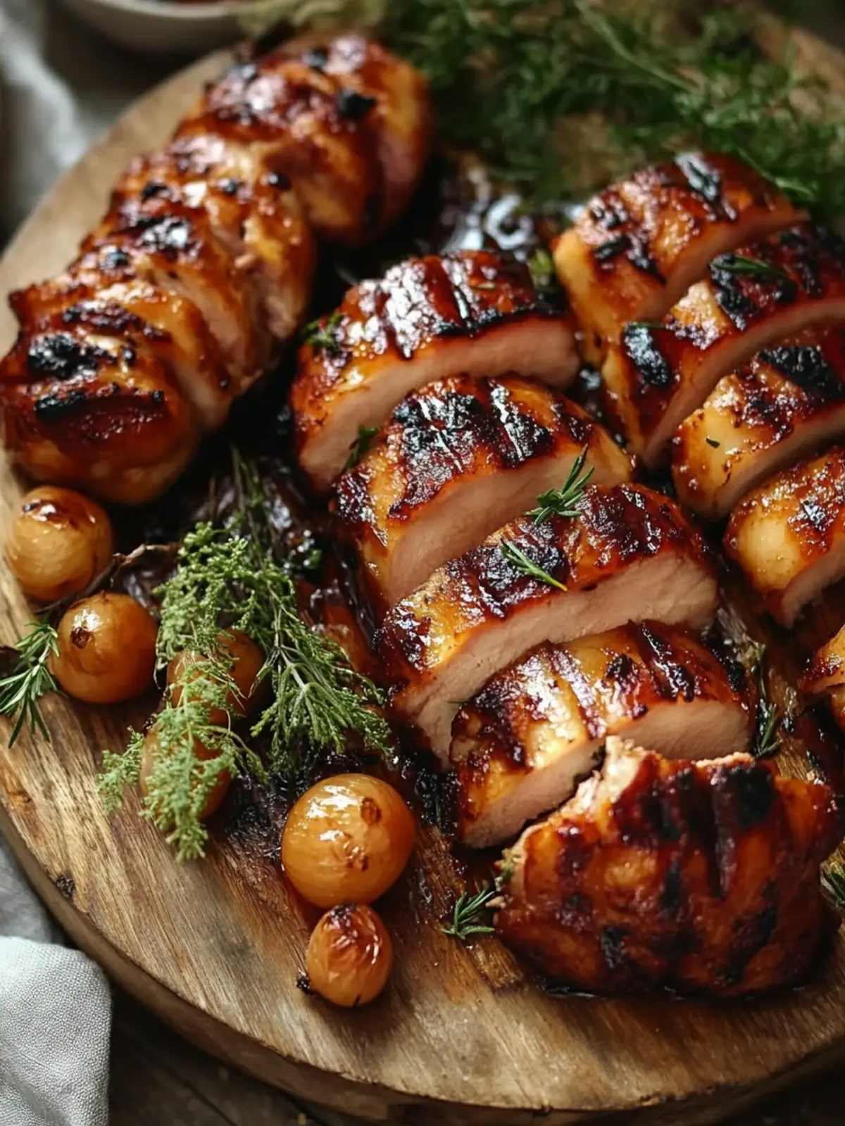 Honig BBQ Speck Hähnchen Spieße für unvergessliche Grillabende 4 Honig BBQ Speck Hähnchen