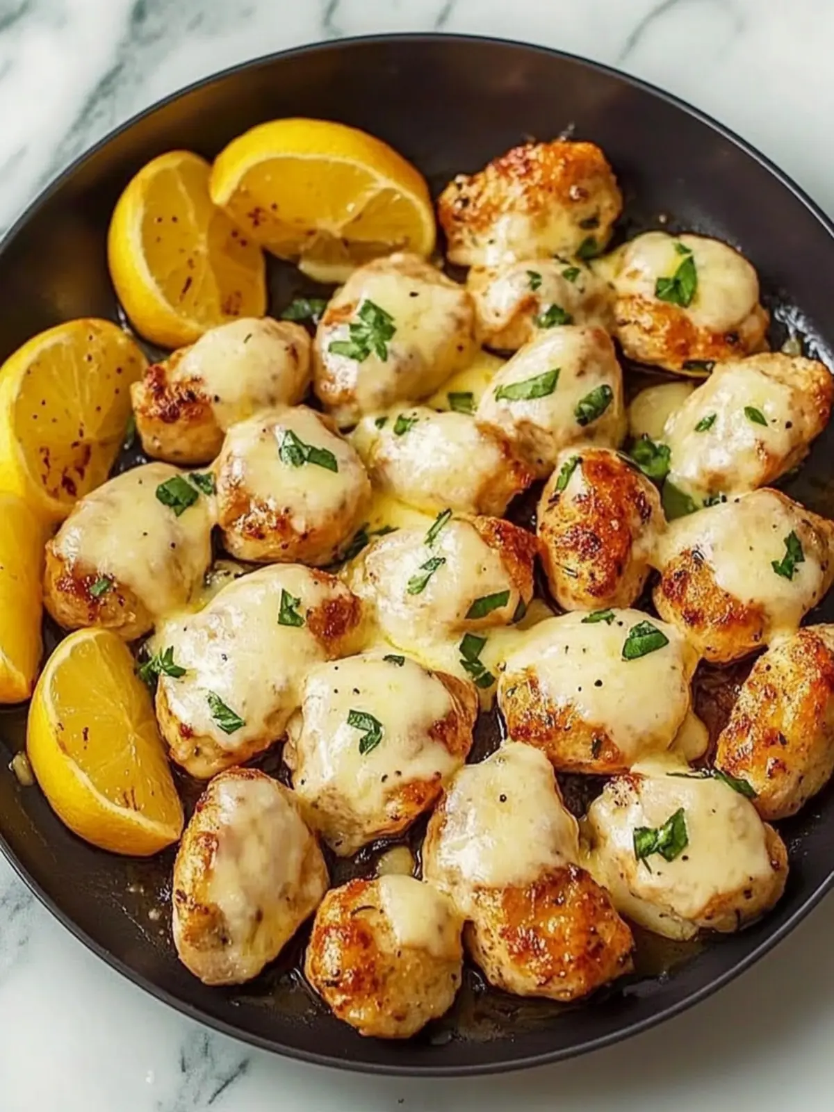 Knoblauch Parmesan Hähnchen und Kartoffeln in einer Pfanne 4 Knoblauch Parmesan Hähnchen und Kartoffeln