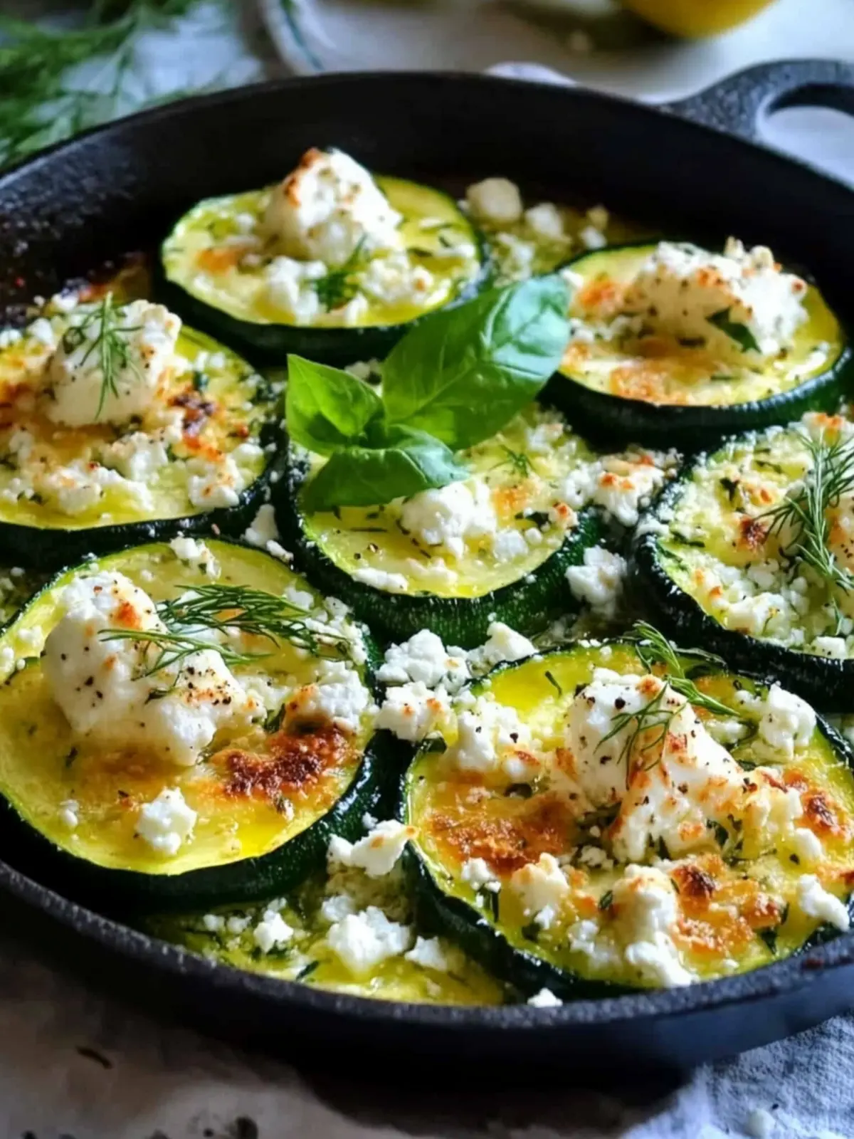 Backofen-geröstete Zucchini mit Feta: Mediterranes Genusswunder 5 Backofen-geröstete Zucchini mit Feta