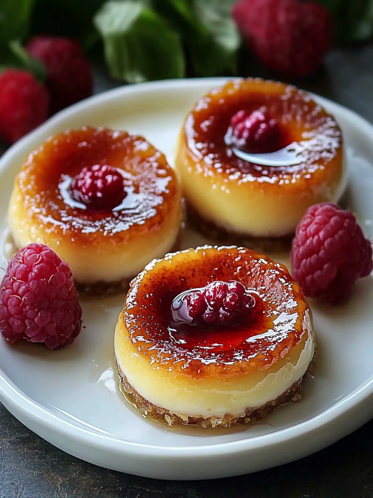 Mini Crème Brûlée Käsekuchen – Genuss in jedem Bissen 3 Mini Crème Brûlée Käsekuchen