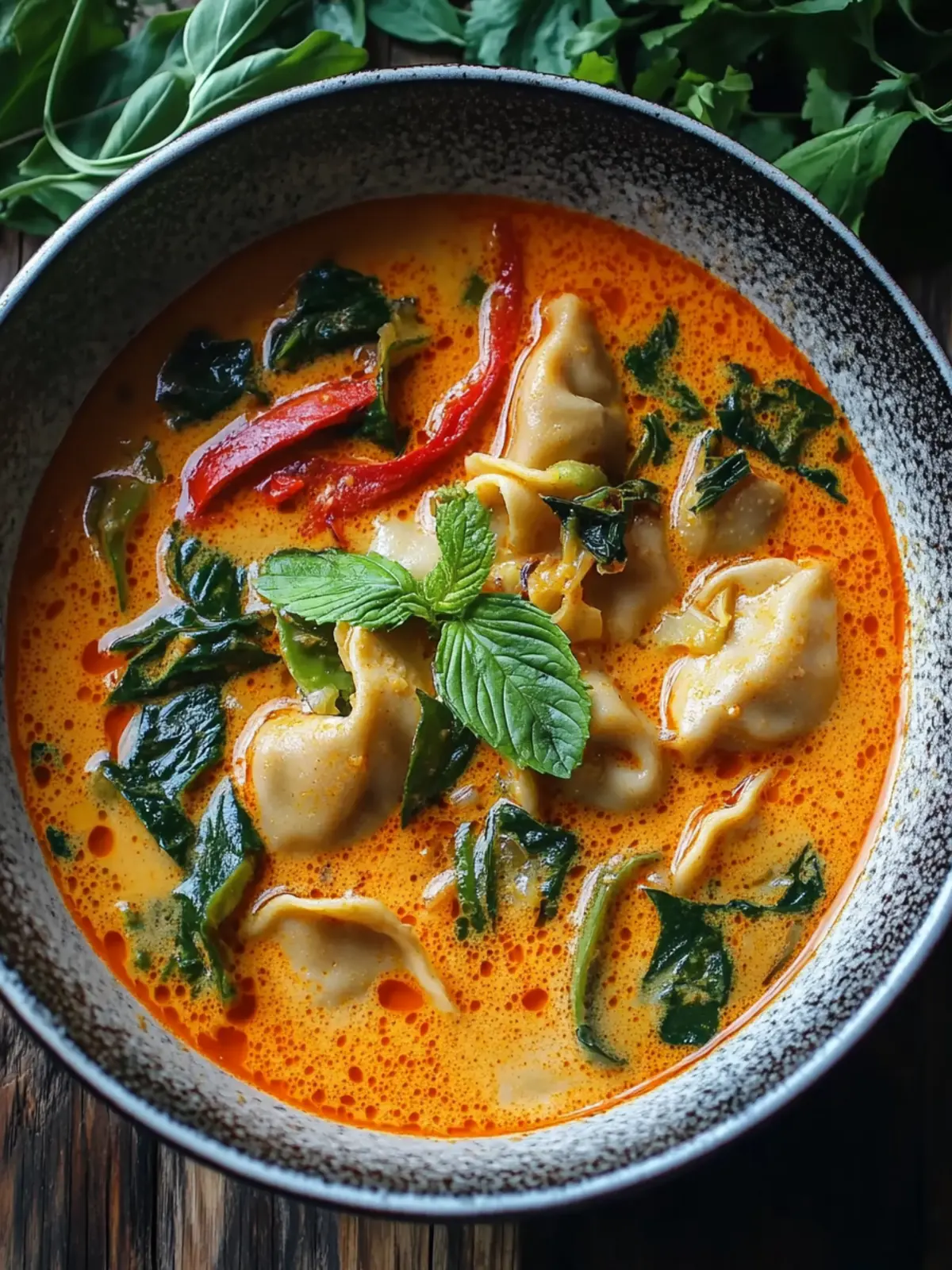 Thailändische rote Curryküchlein-Suppe für jeden Abend 3 Thailändische rote Curryküchlein-Suppe