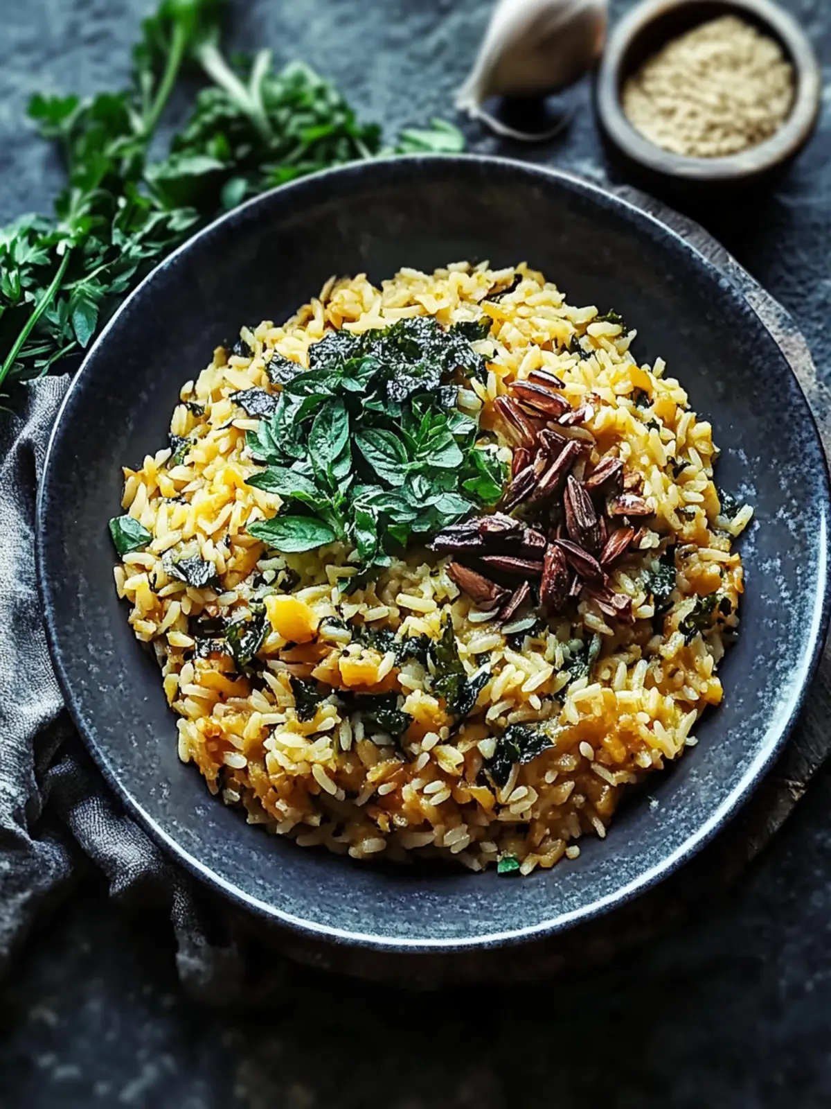 Mujadara Reis mit Schweizer Mangold: Gesund und Einfach Kochen 4 Mujadara Reis mit Schweizer Mangold