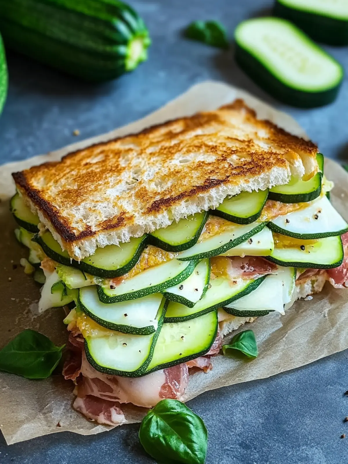 Zucchini-Sandwich: Lecker, Low Carb und Glutenfrei genießen 5 Zucchini-Sandwich