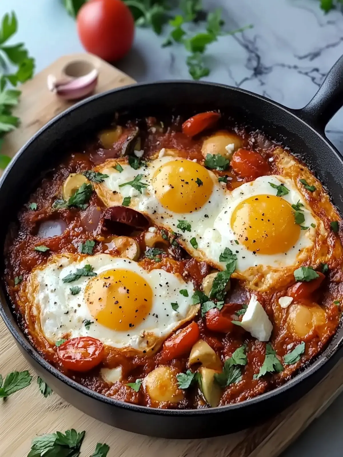 Beste Brunch Auberginen Shakshuka: Eintauchen in Genuss 4 Beste Brunch Auberginen Shakshuka