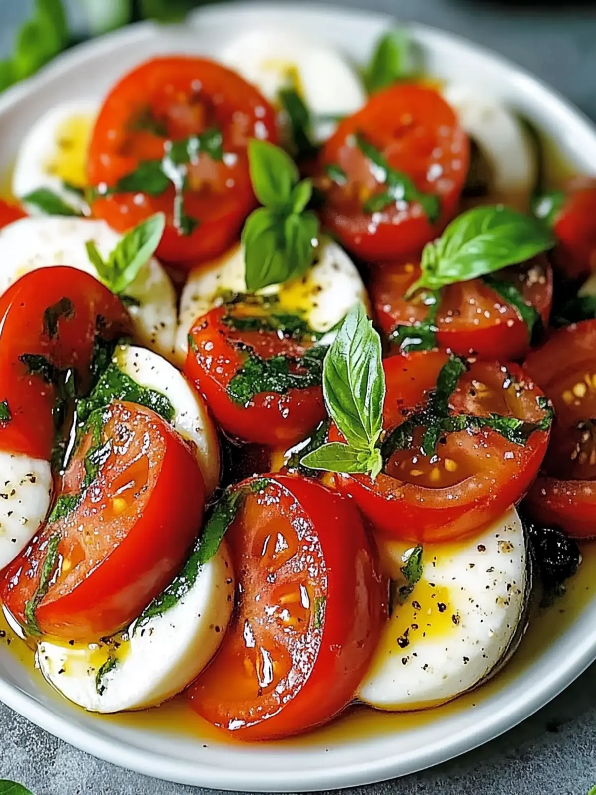 Gerösteter Tomaten Caprese Salat: Frischer Genuss für jeden Tag 4 Gerösteter Tomaten Caprese Salat