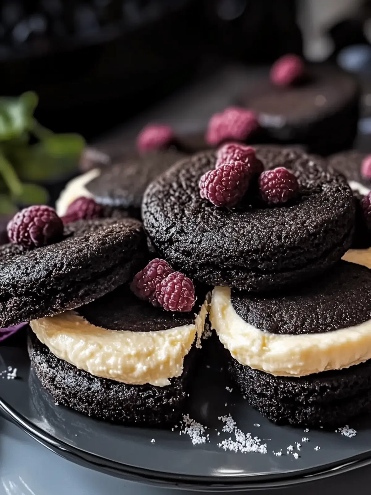 Schwarze Samt Käsekuchen Kekse: Der perfekte Halloween Genuss 3 Schwarze Samt Käsekuchen Kekse