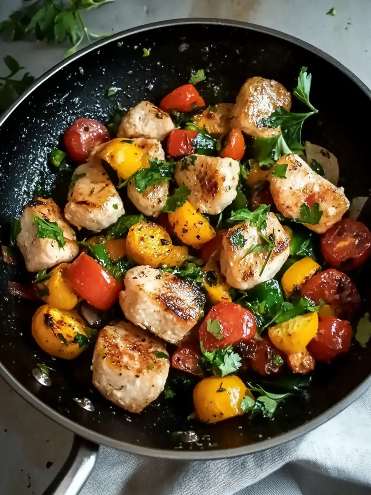 Hähnchen mit Gemüse aus der Heißluftfritteuse – Gesund & Schnell 5 Hähnchen mit Gemüse aus der Heißluftfritteuse