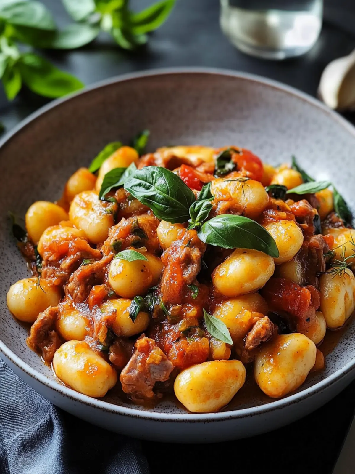 Schnelles Gnocchi mit Hackfleisch: Ein Familienliebling 4 Gnocchi mit Hackfleisch