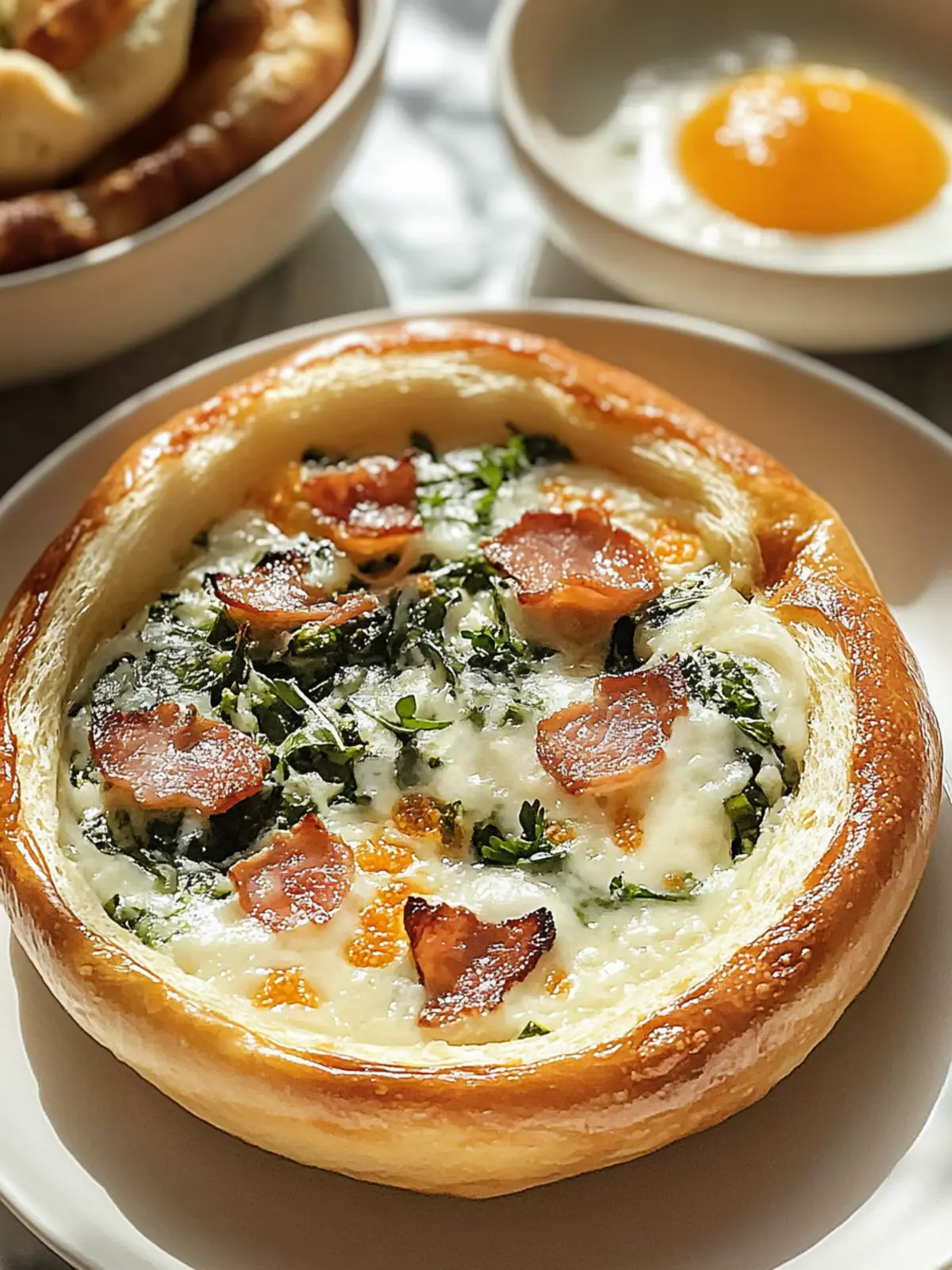 Ein Brunch-Hit, in den man sich verlieben kann: Quiche-Bagels 4 Ein Brunch-Hit, in den man sich verlieben kann