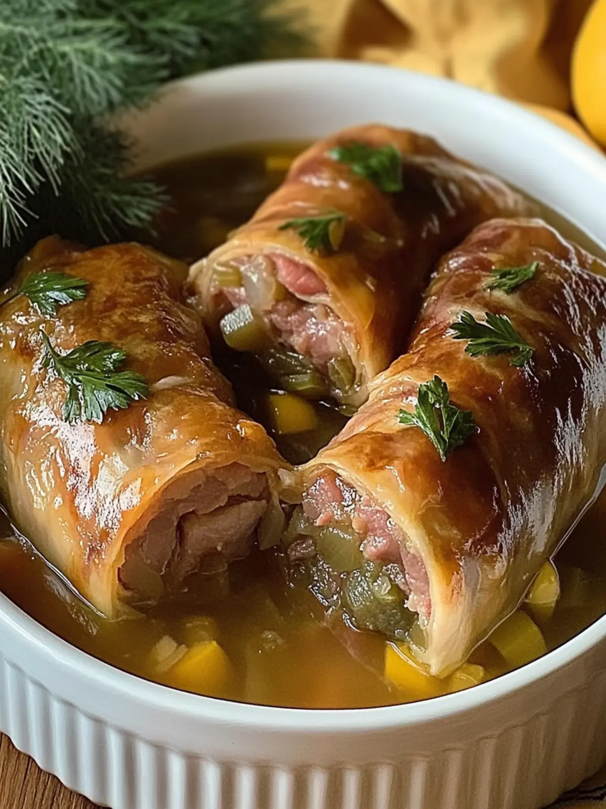 Fleischrollen mit Sauerkraut für echte Genießer 3 Fleischrollen mit Sauerkraut