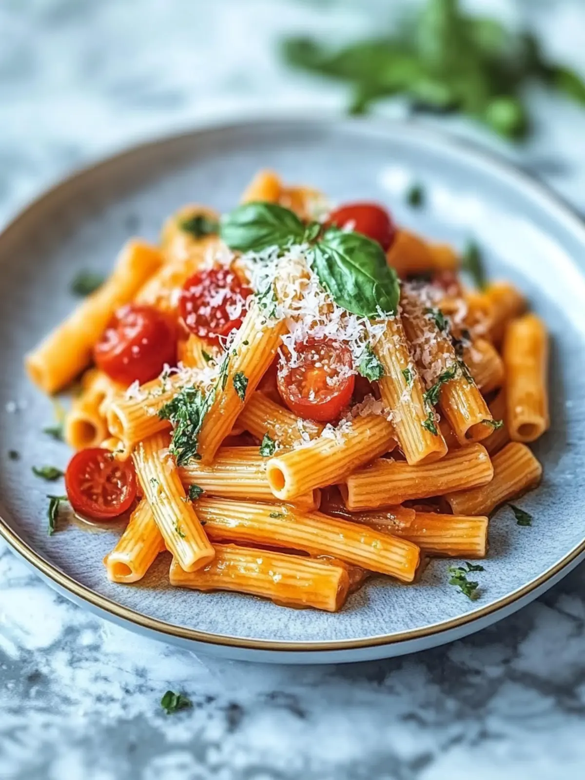 Tomaten- und Knoblauchpasta für ein schnelles, leckeres Abendessen 4 Tomaten- und Knoblauchpasta für ein schnelles Abendessen