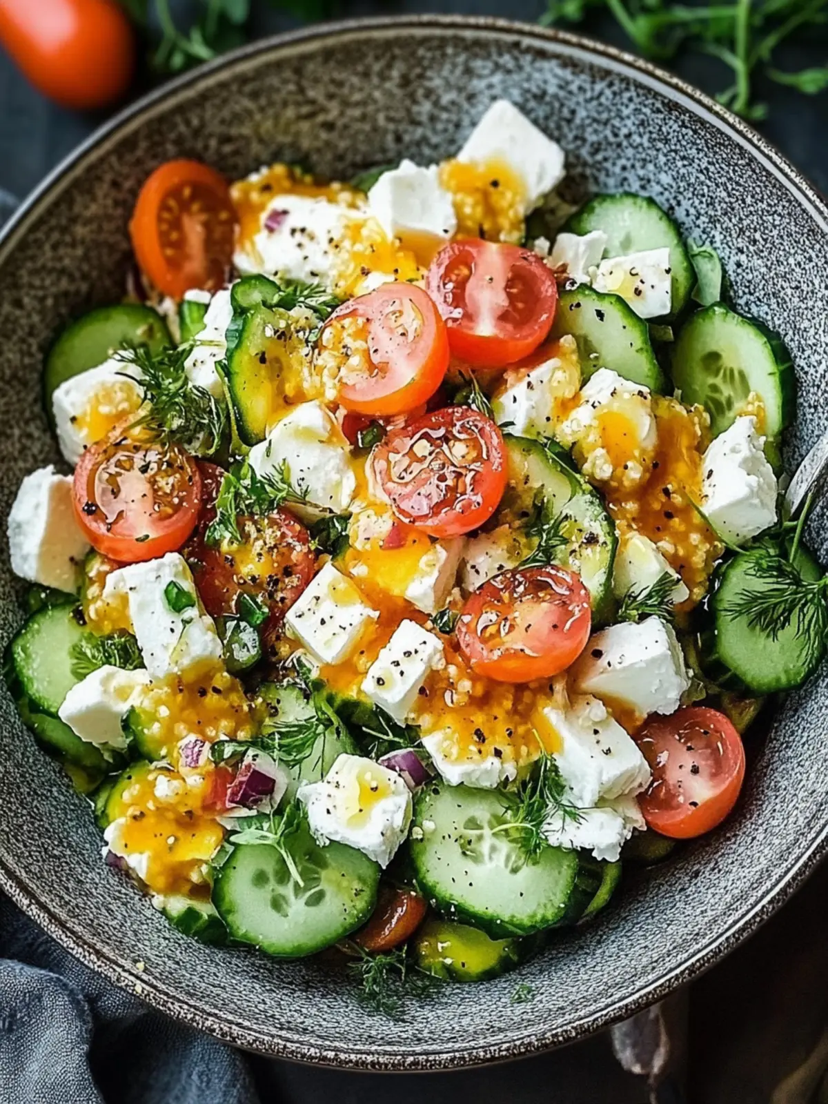 Hüttenkäse Salat: Der erfrischende Protein-Snack für dich 4 Hüttenkäse Salat