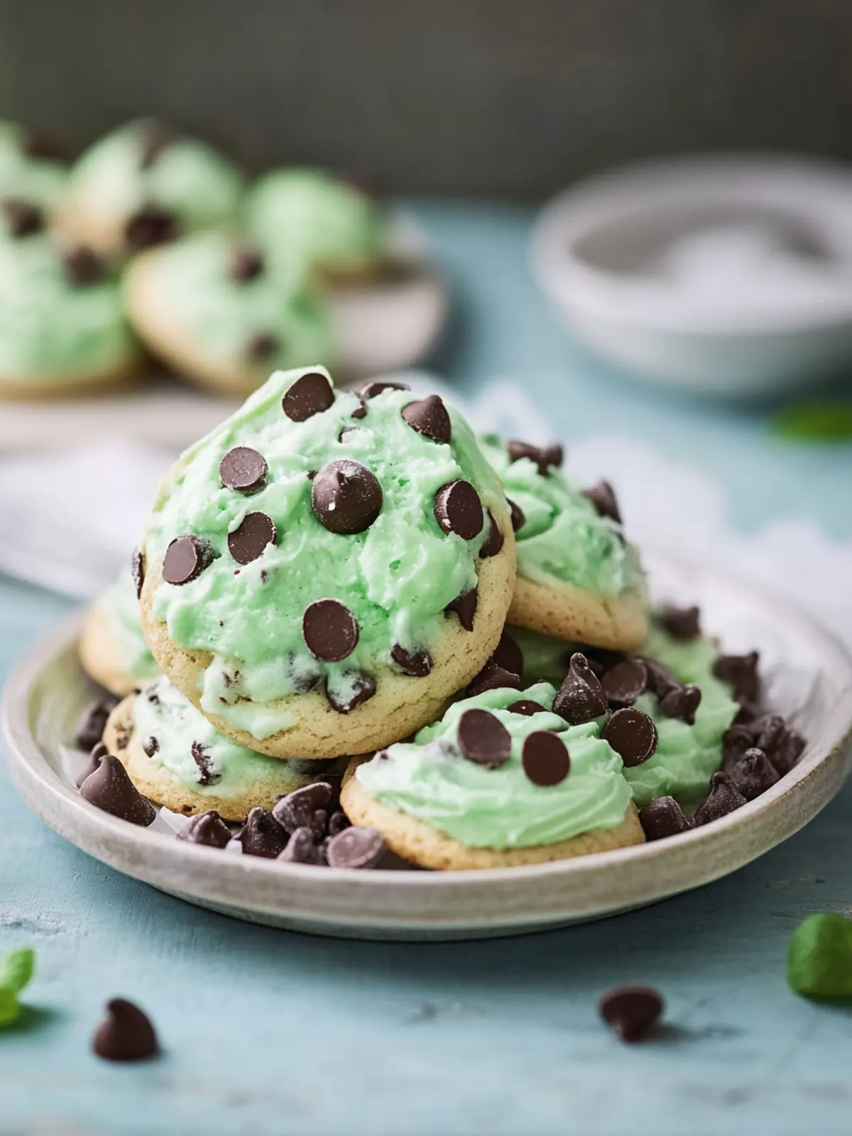 Minzschokoladenstückchenkekse für festliche Genussmomente 3 Minzschokoladenstückchenkekse