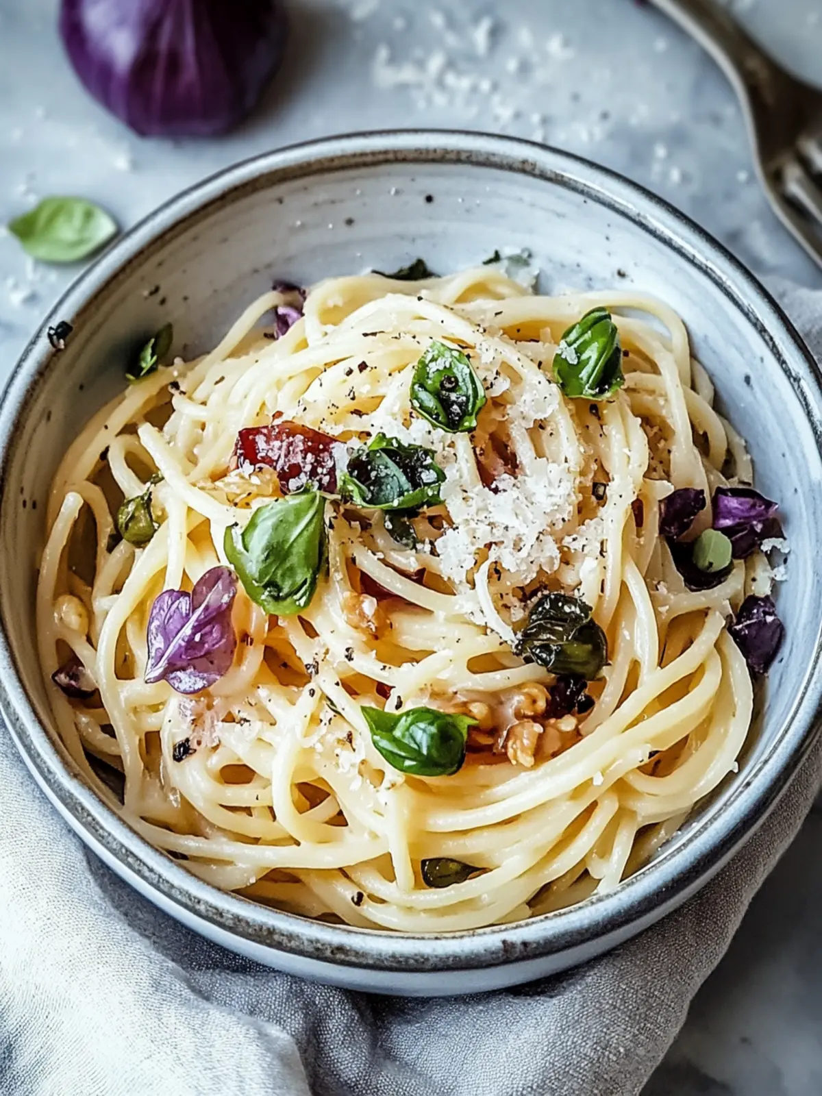 Cremige Spaghetti mit Rosenkohl für die perfekte Wohlfühlzeit 4 Spaghetti mit Rosenkohl