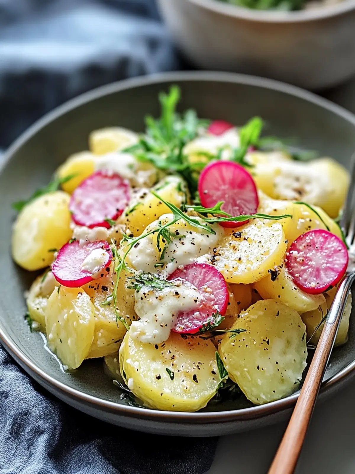 Kartoffelsalat mit Radieschen – Frisch, gesund und lecker genießen 2 Kartoffelsalat mit Radieschen
