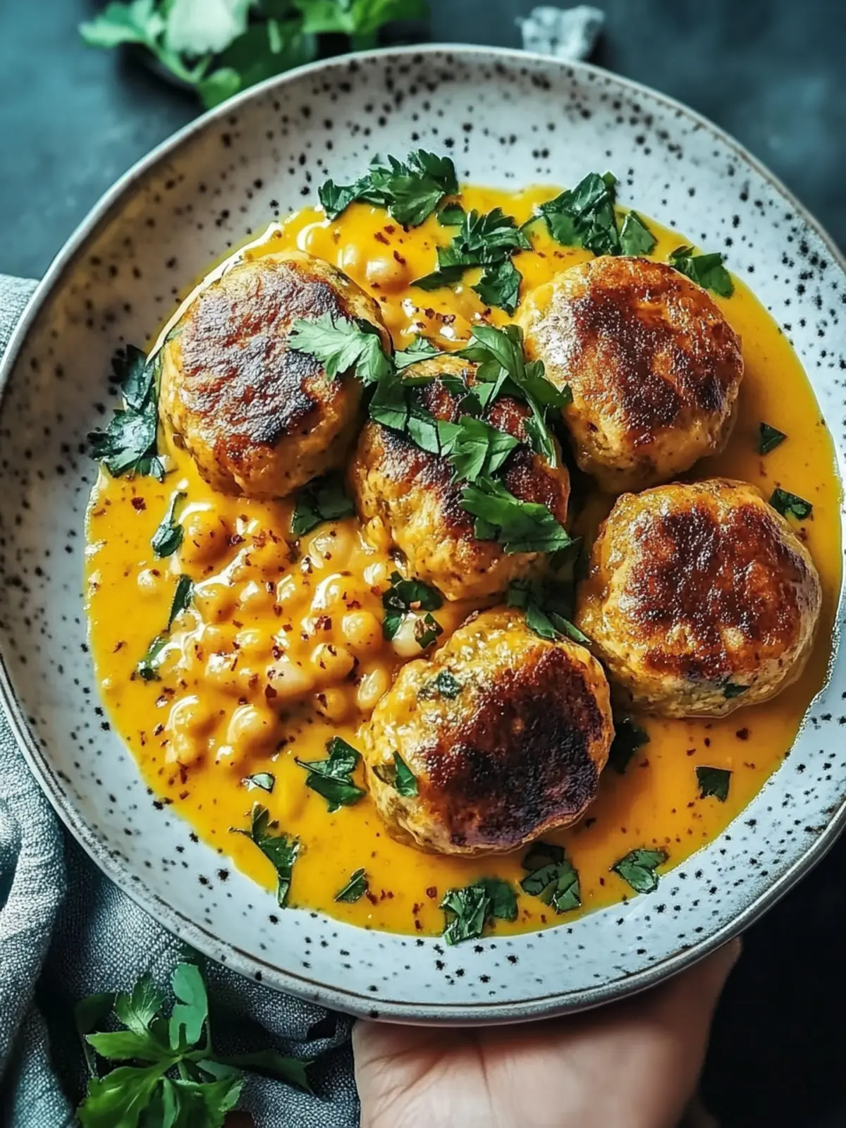 Vegane Linsenteigtäschchen in Currysoße – Gesund und Lecker 3 Vegane Linsenteigtäschchen in Currysoße