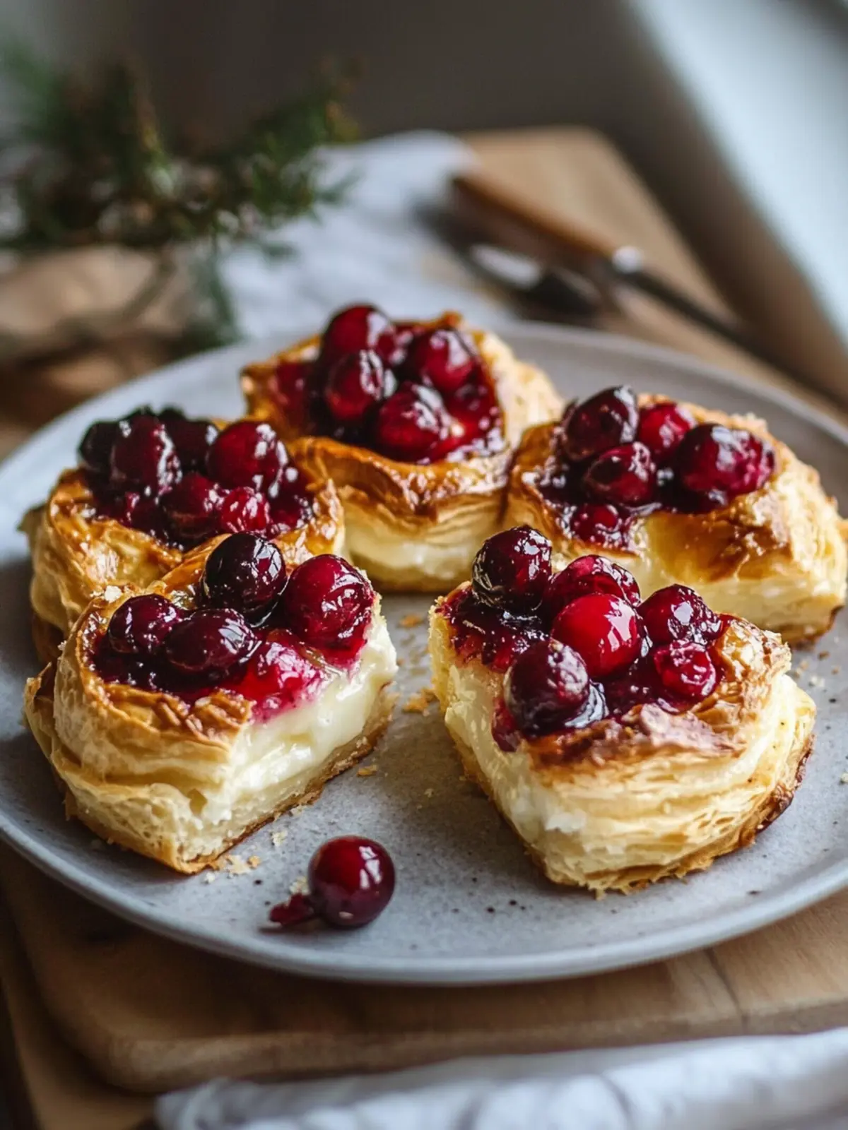Cranberry Brie Blätterteig Häppchen für Feste: Einfach & Lecker 5 Cranberry Brie Blätterteig Häppchen