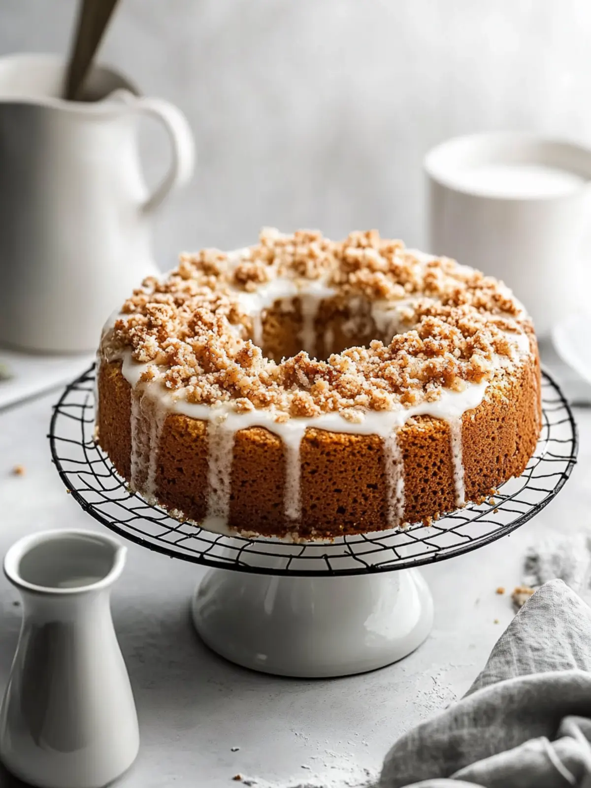 Glasierten Zimtstreusel-Kaffeekuchen für die Seele backen 3 Glasierten Zimtstreusel-Kaffeekuchen