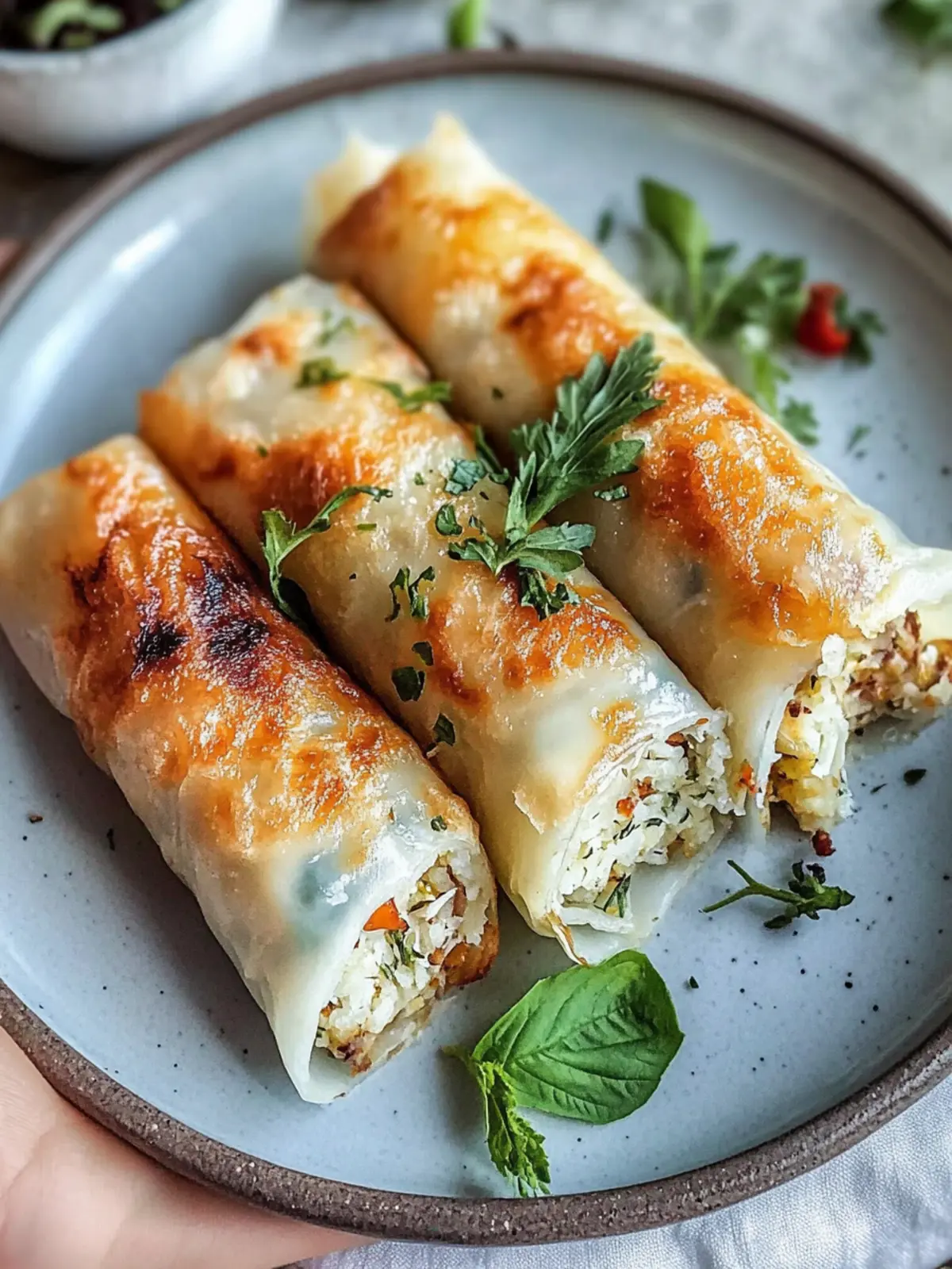 Luftgebratene Frühlingsrollen: Knusprig, gesund und lecker! 4 Luftgebratene Frühlingsrollen