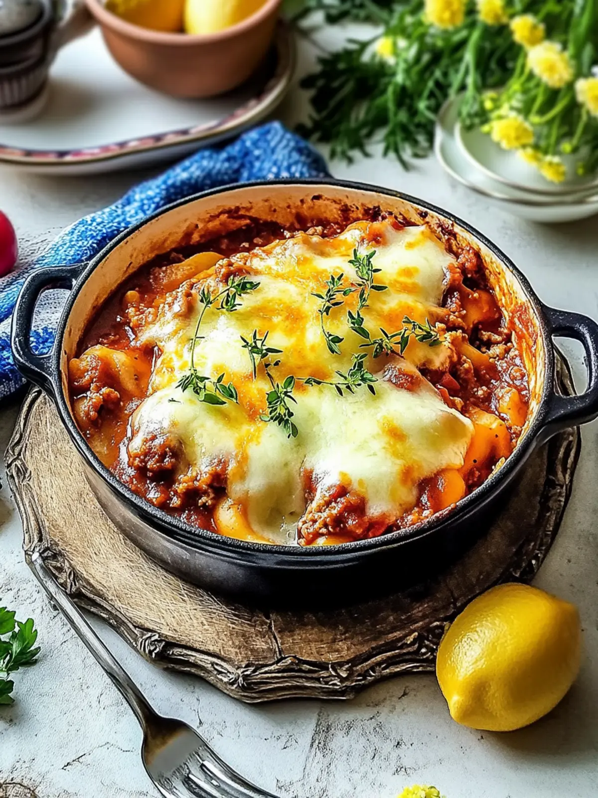Mini-Teigwarenauflauf im Bolognese-Stil für herzhaftes Soulfood 4 Mini-Teigwarenauflauf im Bolognese-Stil für Soulfood