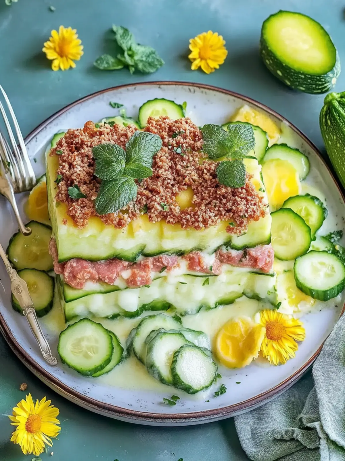 Einfache gesunde Hackfleisch-Zucchini-Auflauf für jede Nacht 4 Einfache gesunde Hackfleisch-Zucchini-Auflauf