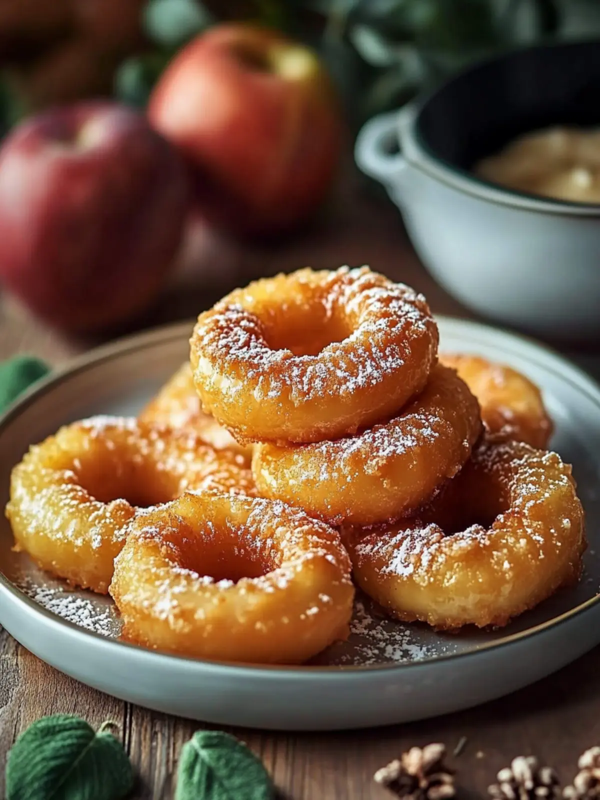Crispy Airfryer Apfelringe mit Zimt für gesunde Snacks 3 Airfryer Apfelringe mit Zimt