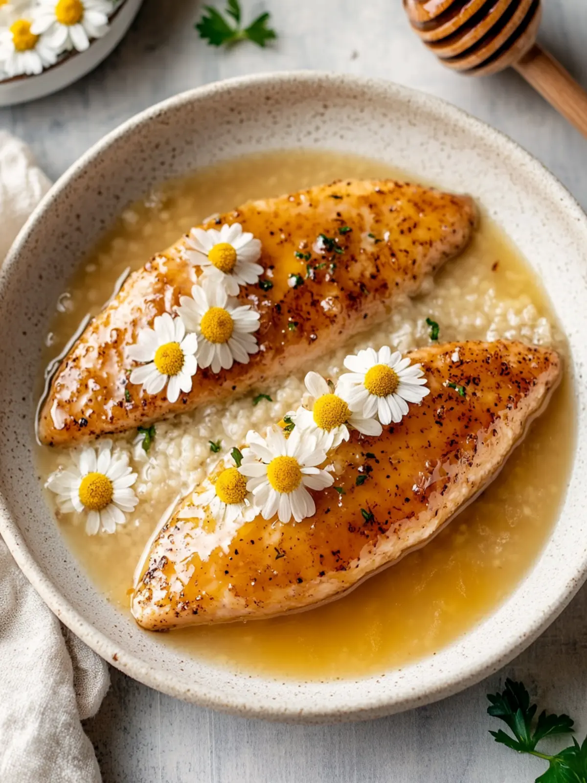 Saftiges Honig- und Senfhähnchen mit Reis – Schnelles Familenliebling 4 Saftiges Honig- und Senfhähnchen mit Reis