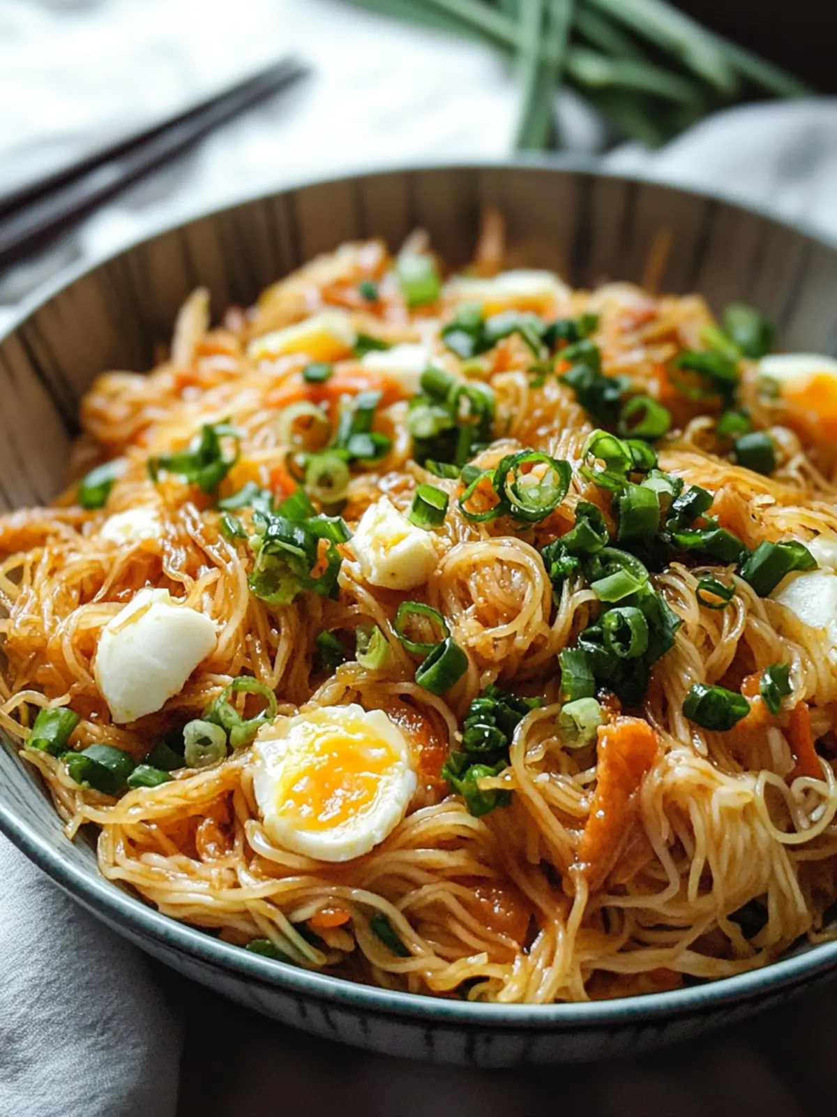 Chinesische gebratene Nudeln mit Ei – Schnelles Genuss-Rezept 5 Chinesische gebratene Nudeln mit Ei