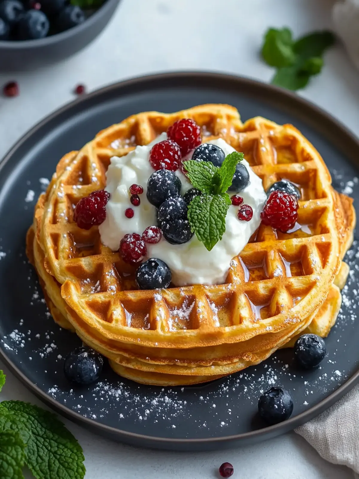 Herzhafte Kichererbsenwaffeln – Proteinreicher Genuss für alle! 2 Herzhafte Kichererbsenwaffeln