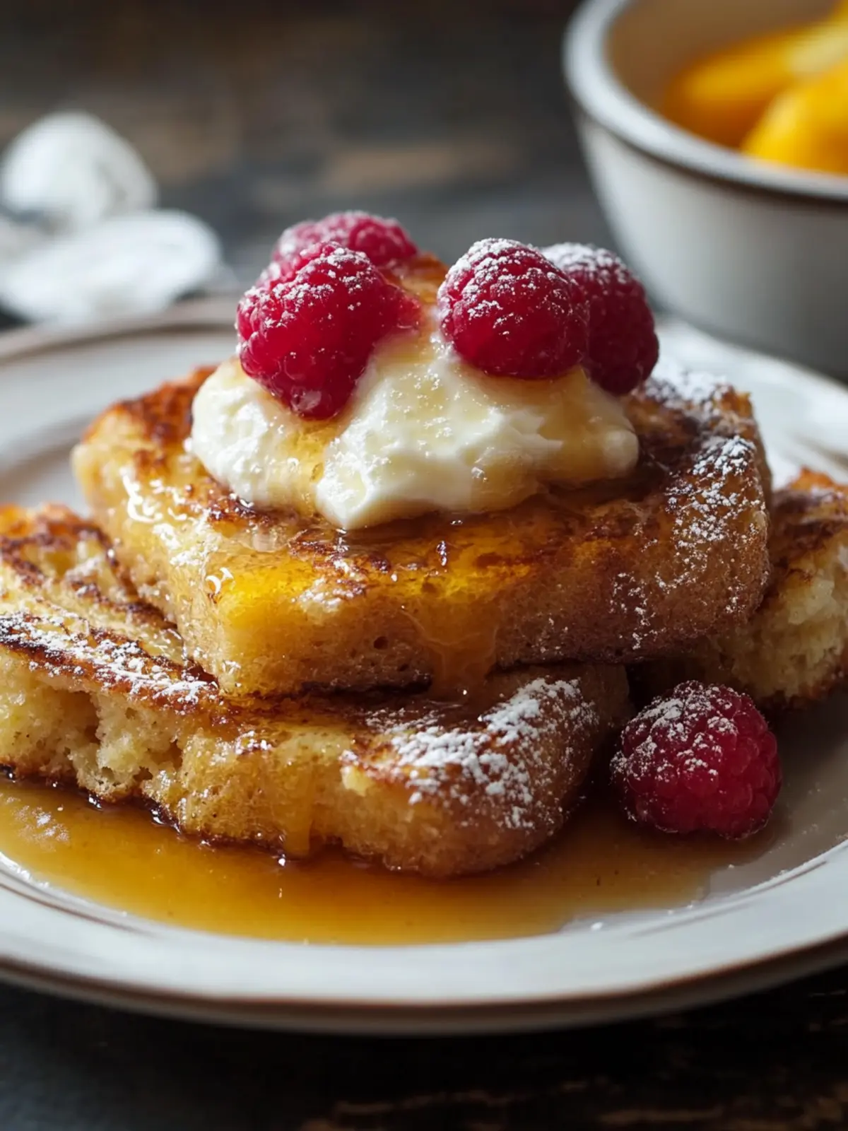 Pfirsich-Cobbler French Toast Auflauf: Ein himmlisches Frühstück 3 Pfirsich-Cobbler- French Toast Auflauf