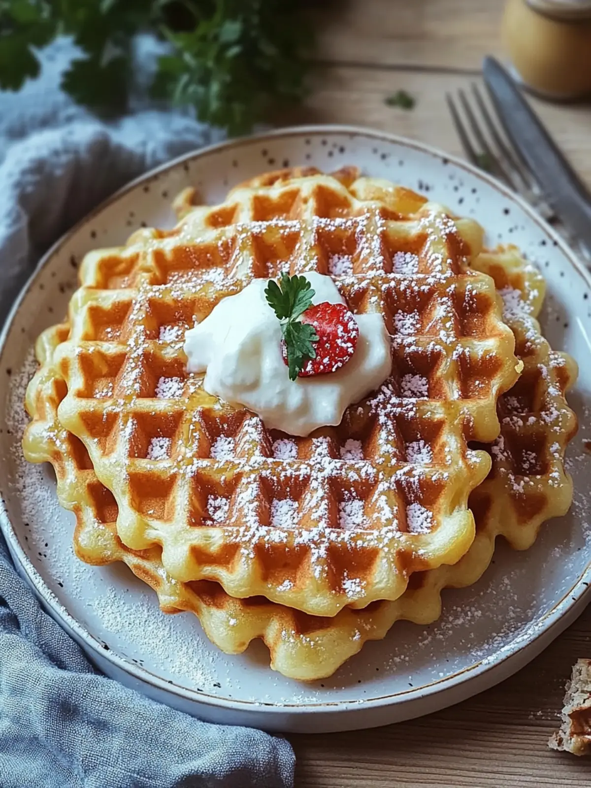 Kartoffelwaffeln – Knusprig, einfach & glutenfrei genießen 2 Kartoffelwaffeln