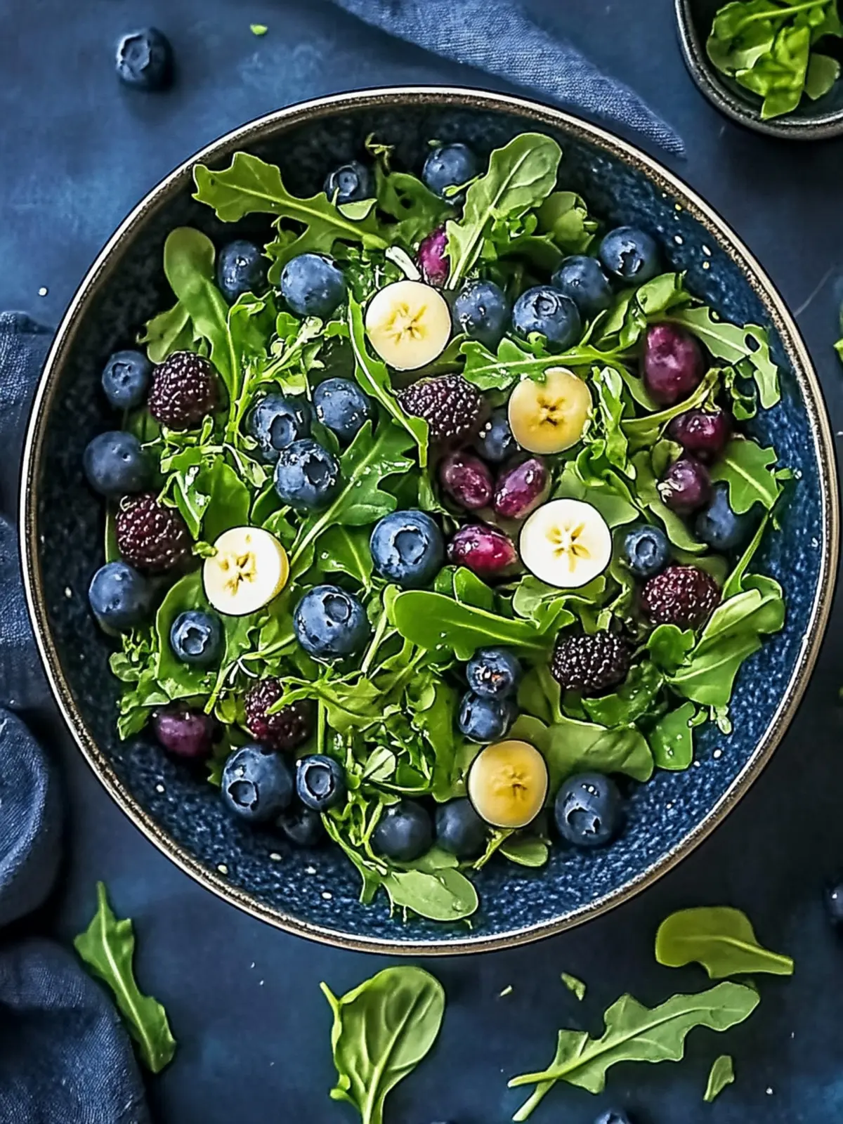 Blaubeere Rucola Kräutersalat: Frisch, lecker und schnell gemacht 2 Blaubeere Rucola Kräutersalat